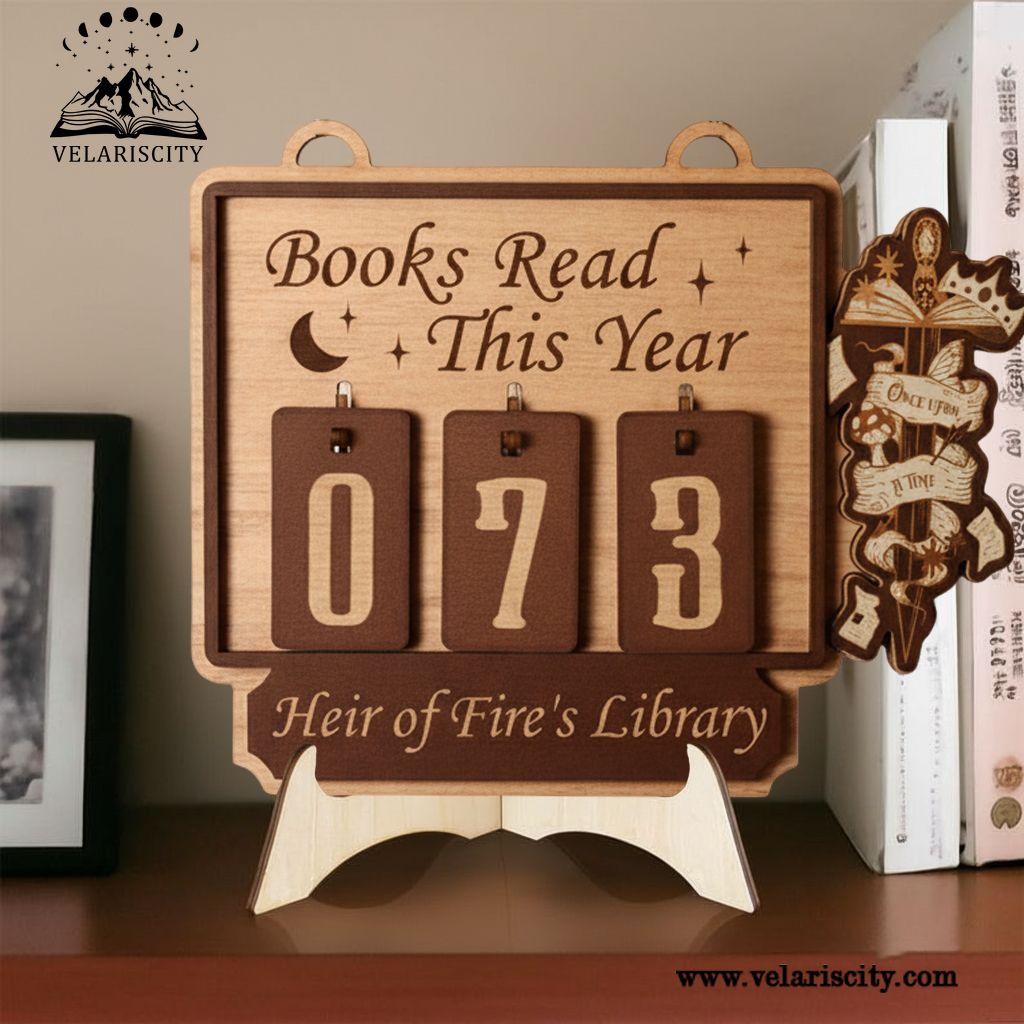 Throne Of Glass Book Tracker Sign, Heir of Fire Book Decor, Throne of Glass Decor, Fantasy Bookish Wall Sign, Book Lover Gift, Wooden Sign BTVLR10