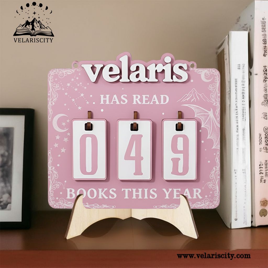 Velaris Book Tracker Sign, ACOTAR Inspired Reading Tracker, Fantasy Bookish Decor, Book Lover Gift BTVLR11