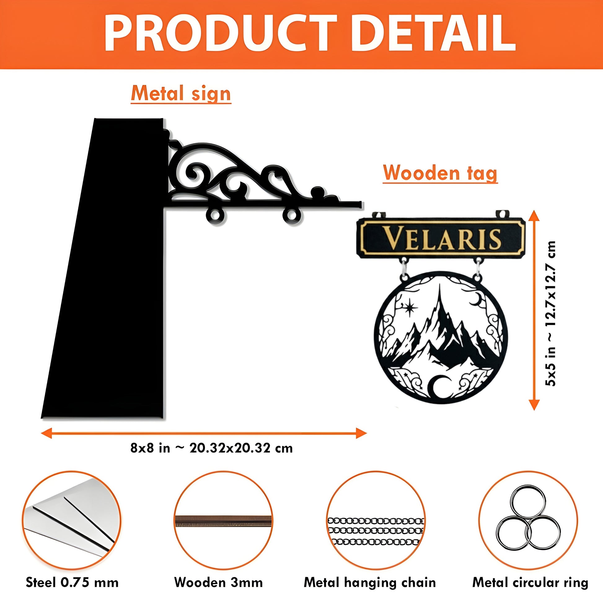 Velaris Book Tavern Sign, ACOTAR Mountain Wooden Book Tracker, Night Court Fantasy Wall Decor, Starfall Gift for Book Loverss BSVLR32