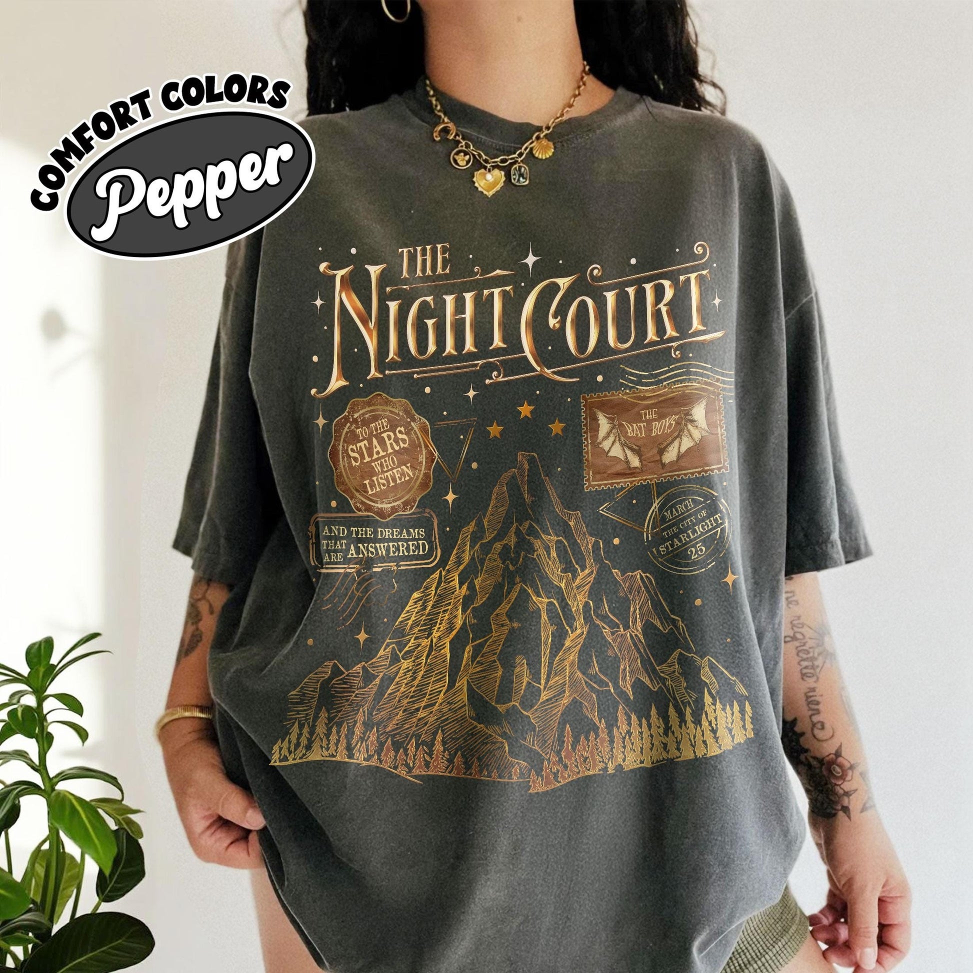 Acotar The Night Court Comfort Colors Shirt, Acotar Velaris Night Court Shirt, City Of Starlight Court Of Dreams, Inner Circle Acotar Tee CFVLR67