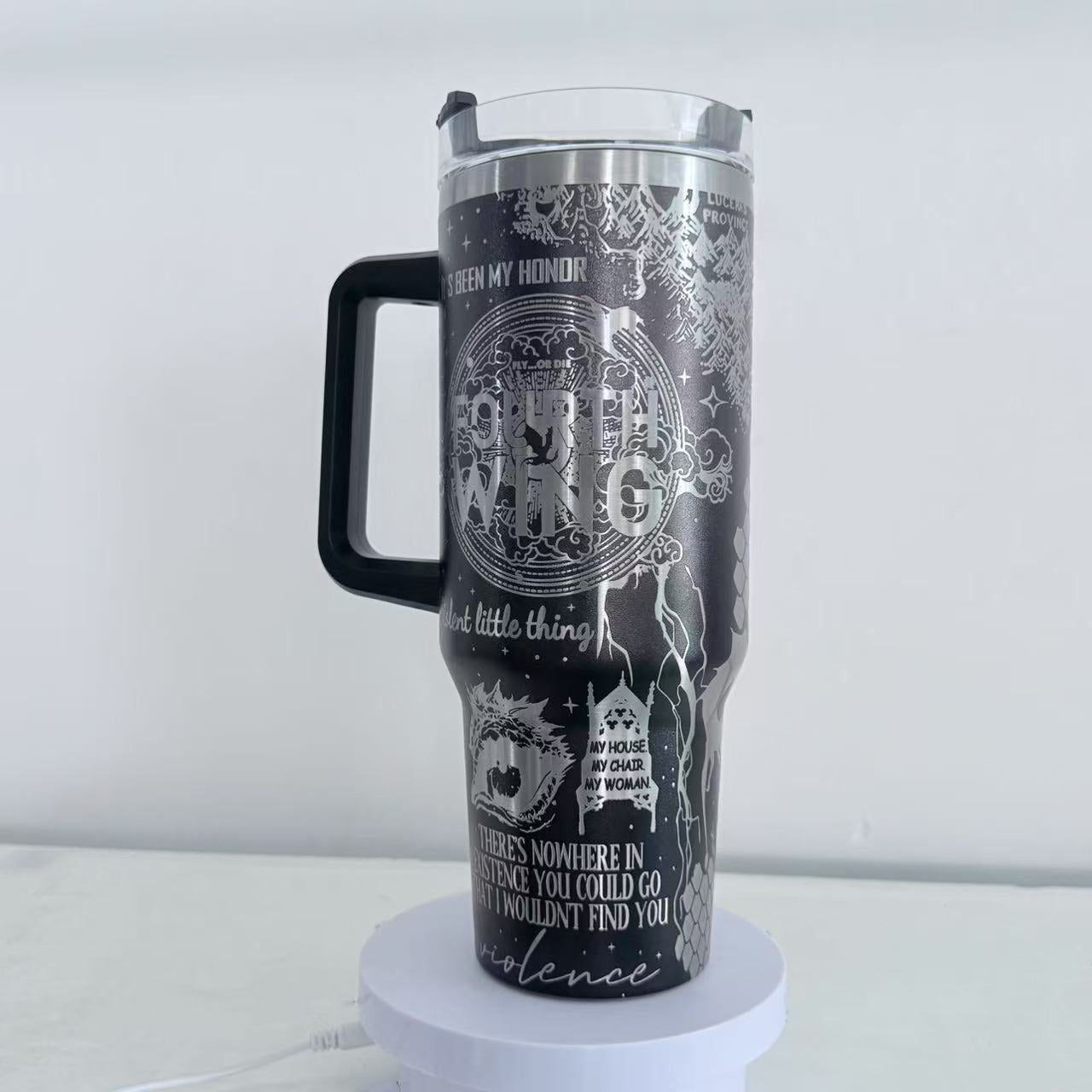 Fourth Wing Tumbler 30oz/40oz, The Empyrean Tumbler, Basgiath War College Tumbler. VLR52