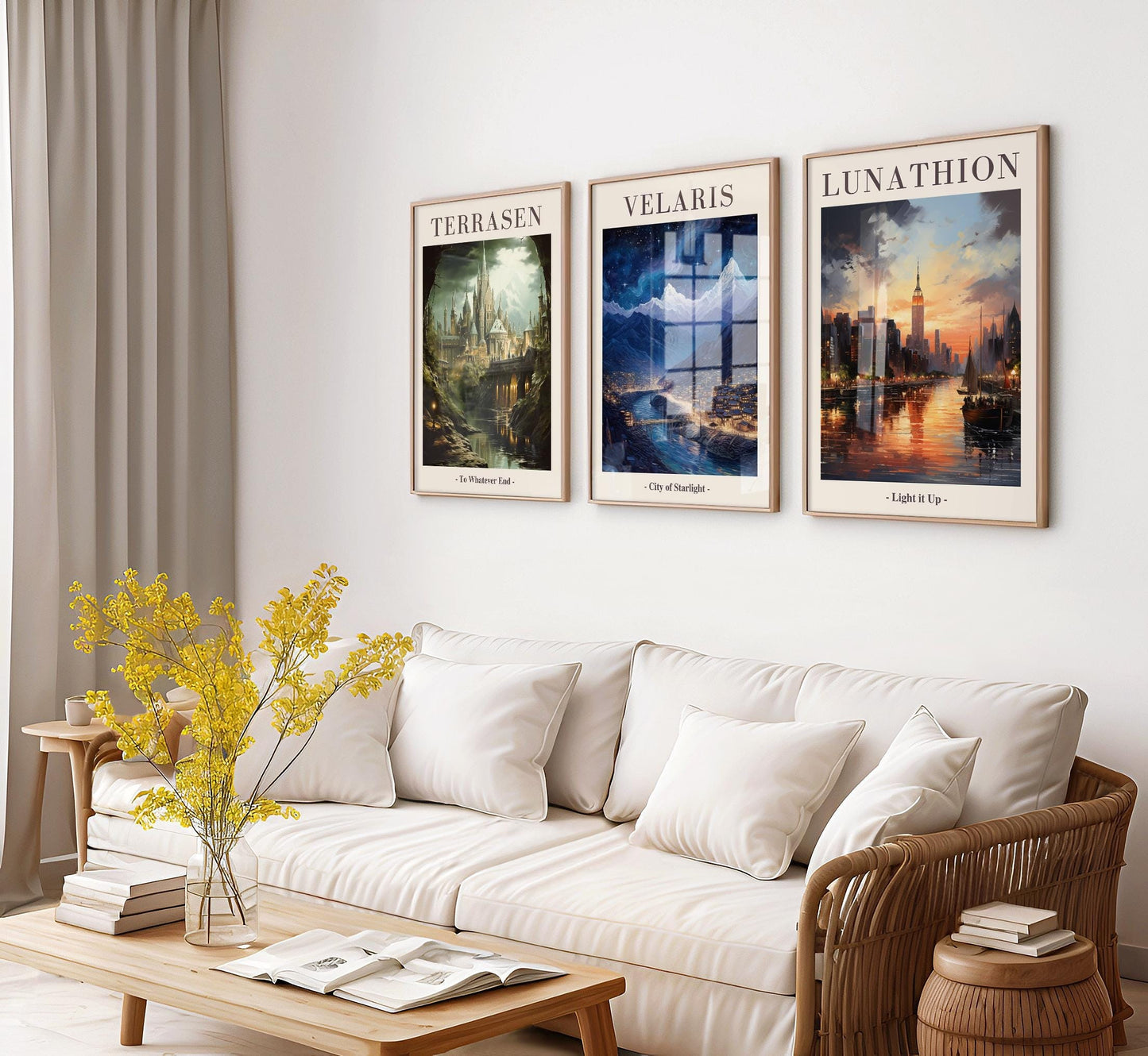 ACOTAR Velaris City of Starlight Poster, Crescent City, A Court of Thorns and Roses Poster VLRP22