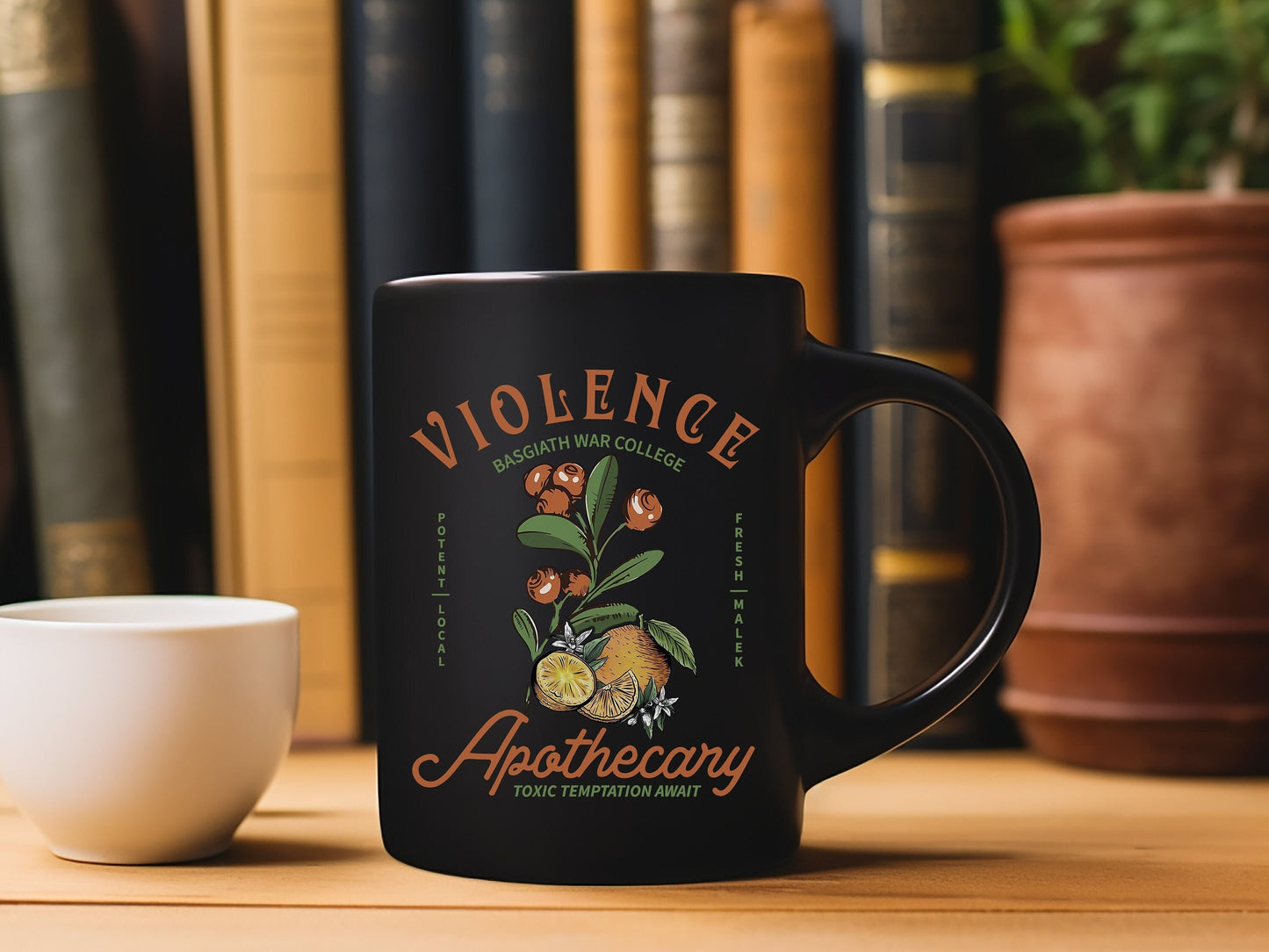 Violence Apothecary Mug, Basgiath War College Cup, Fourth Wing Mug, Book Lover Gift, Fantasy Lover, Fourth Wing, Violet Sorrengail Mug MGVLR21