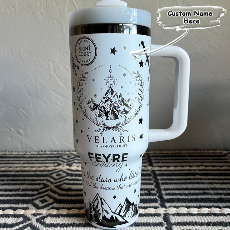 Velaris City of Starlight Tumbler 30oz/40oz, Feyre Darling Tumbler, Bookish Gift. VLR03
