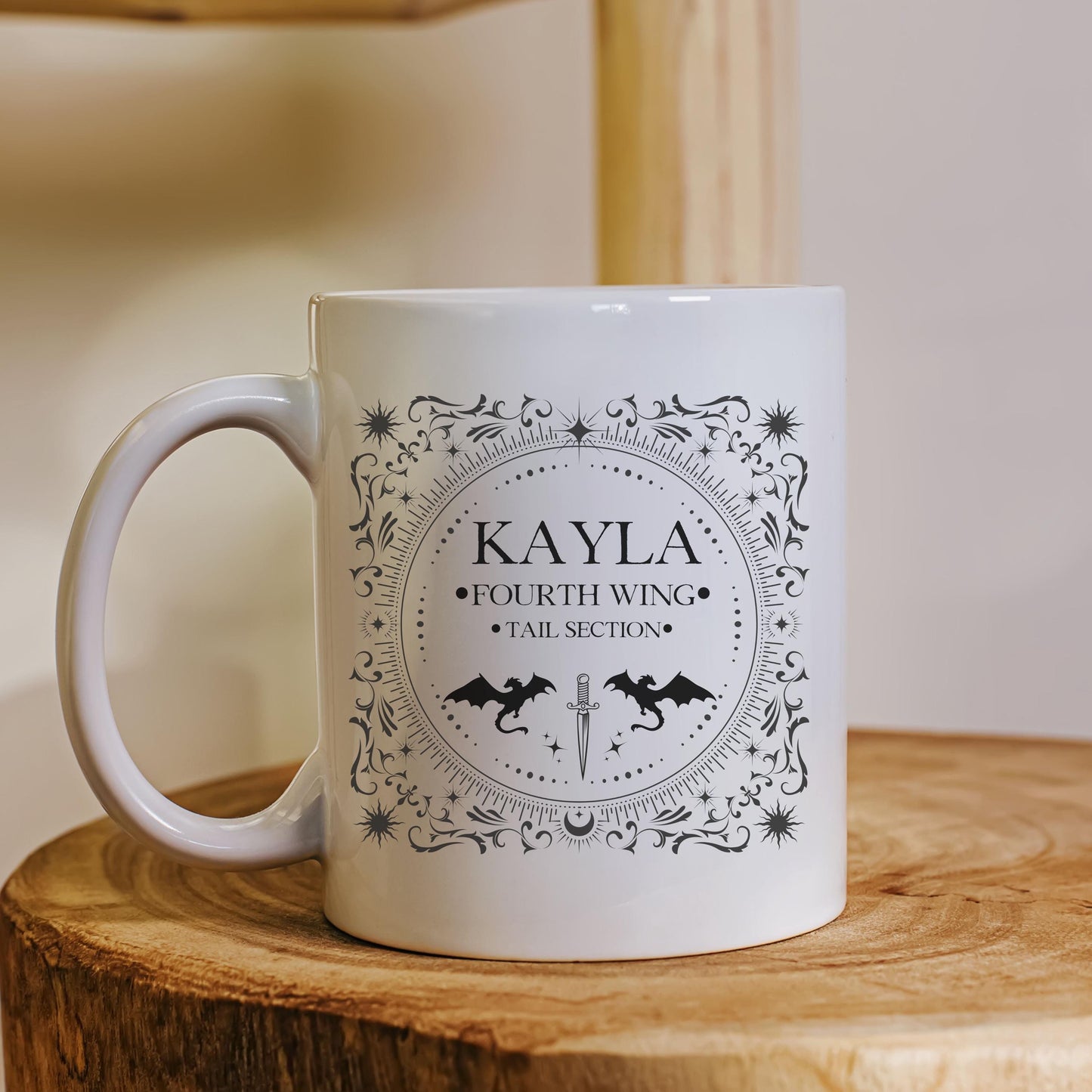 Fourth Wing Custom gift Mug Personalized Book Lover Gift for Book Club Custom Book Lover Gift ACOTAR Xaden Rhysand MGVLR22