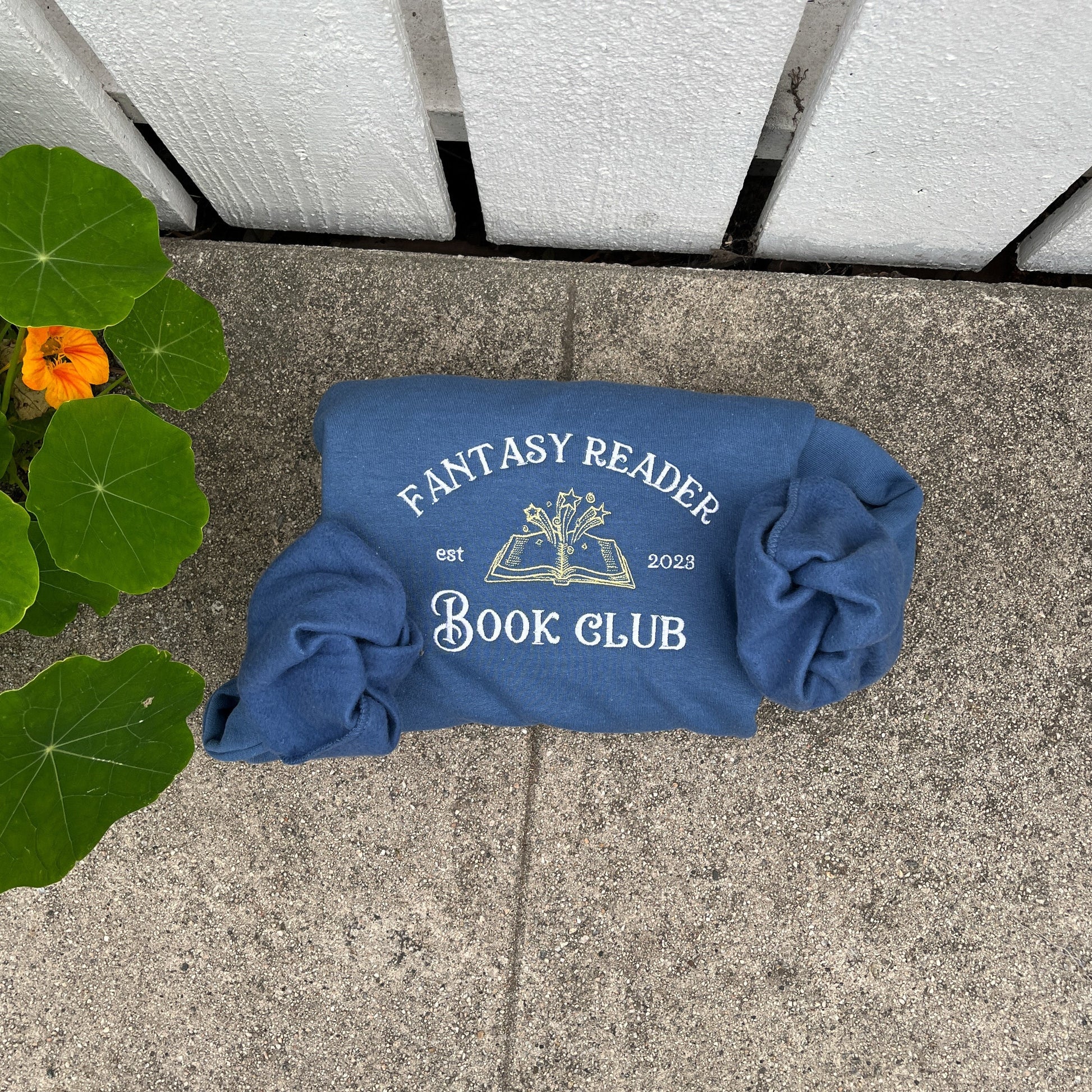 Fantasy Reader Book Club Sweatshirt, Embroidered Bookish Pullover, Cozy Reading Sweater, Book Lover Gift, Fantasy Book Club Shirt