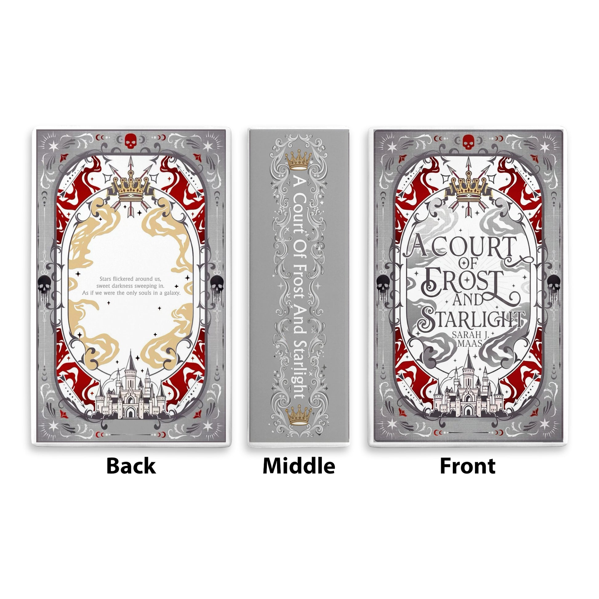 A Court of Frost and Starlight Book Vase, ACOTAR Ceramic Book Decor, Fantasy Book Lover Gift, Home Library Shelf Aesthetic CVVLR32