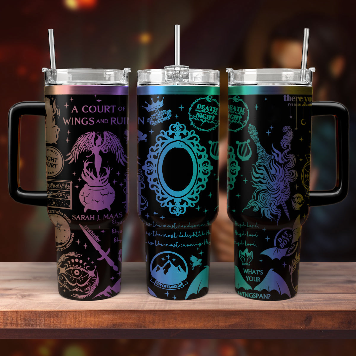 A Court of Wings and Ruin Tumbler 30oz/40oz, Velaris Tumbler, Velaris Bookish Gift. VLR33