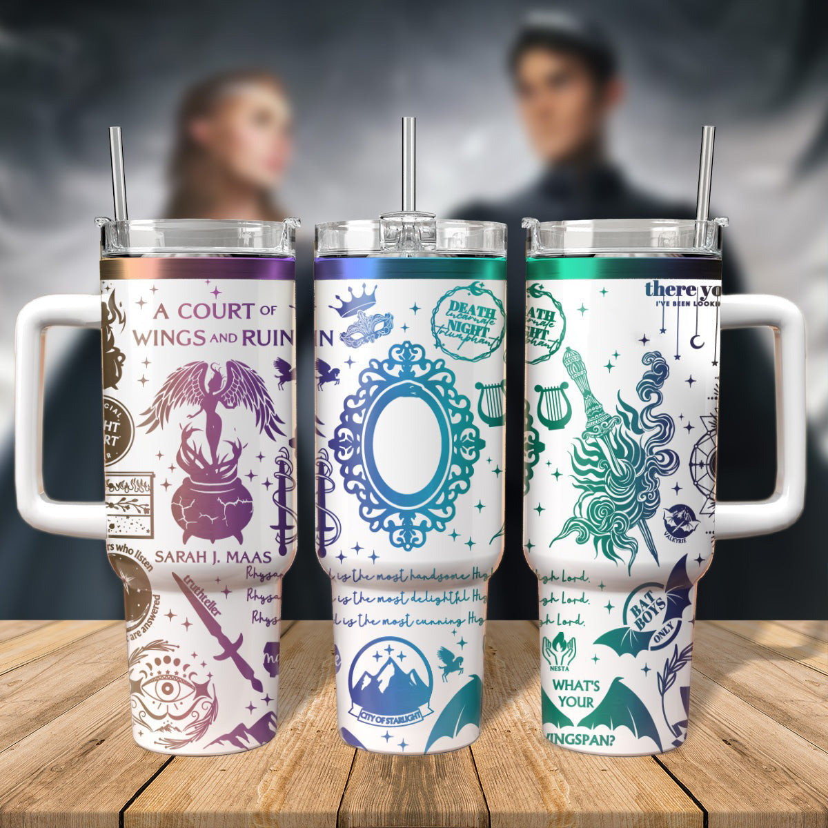 A Court of Wings and Ruin Tumbler 30oz/40oz, Velaris Tumbler, Velaris Bookish Gift. VLR33