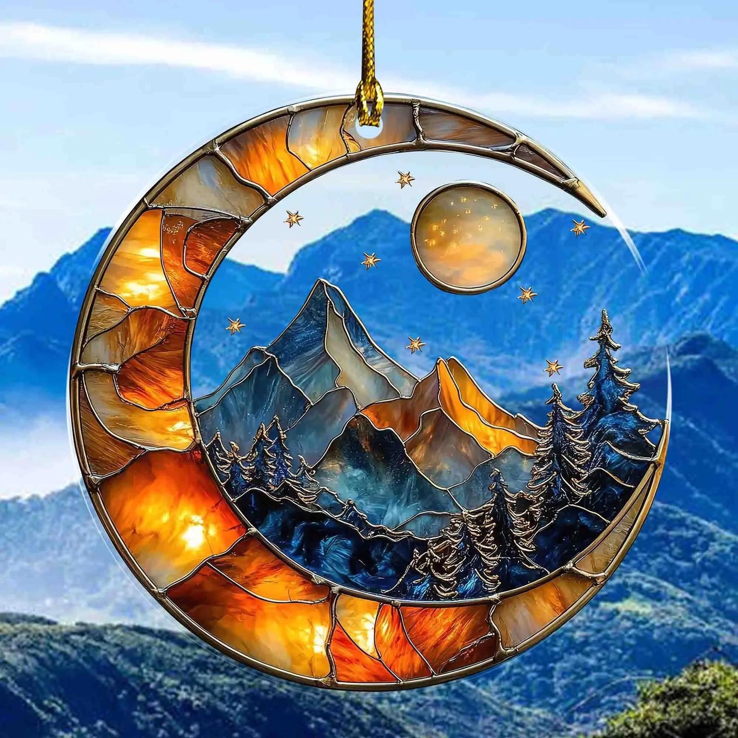 Night court City of star light suncatcher, Velaris Suncatcher, Book Lover Holiday Gift, Christmas and Exchange Ornament for Readers SGVLR35