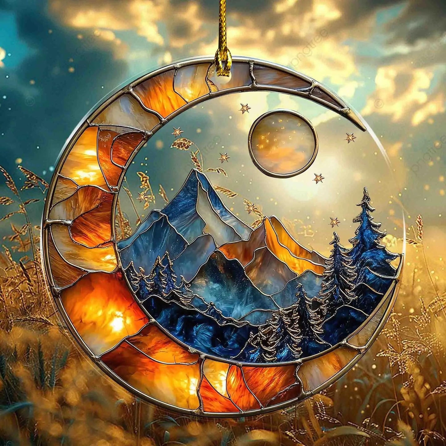 Night court City of star light suncatcher, Velaris Suncatcher, Book Lover Holiday Gift, Christmas and Exchange Ornament for Readers SGVLR35