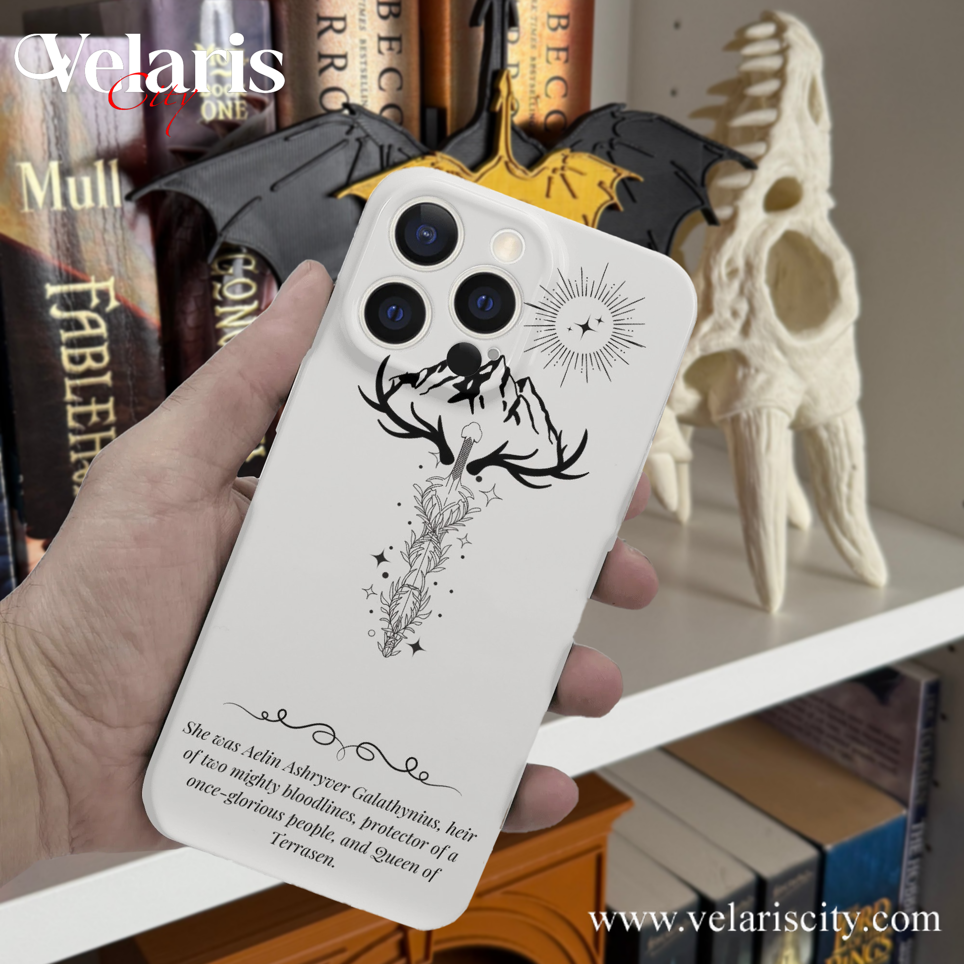 Phone Case Aelin Galathynius Quote Design Inspired TOG, Throne Of Glass Phone Case, Fantasy Novel iPhone Cover, Book Lover Gift  PCVLR40