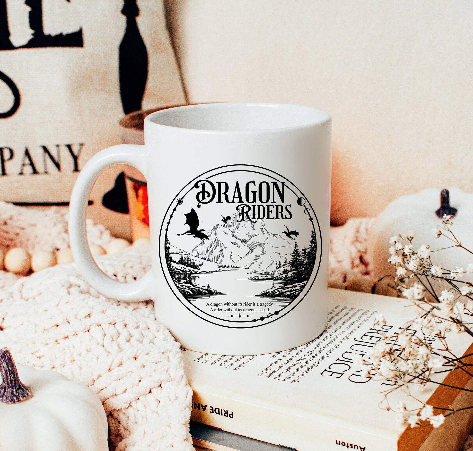 Fourth Wing Mug, Fantasy Readers Mug, Basgiath War College, Book Lover Mug, Dragon Fantasy Mug, Fantasy Romance Reader, Bookish Merch MGVLR43