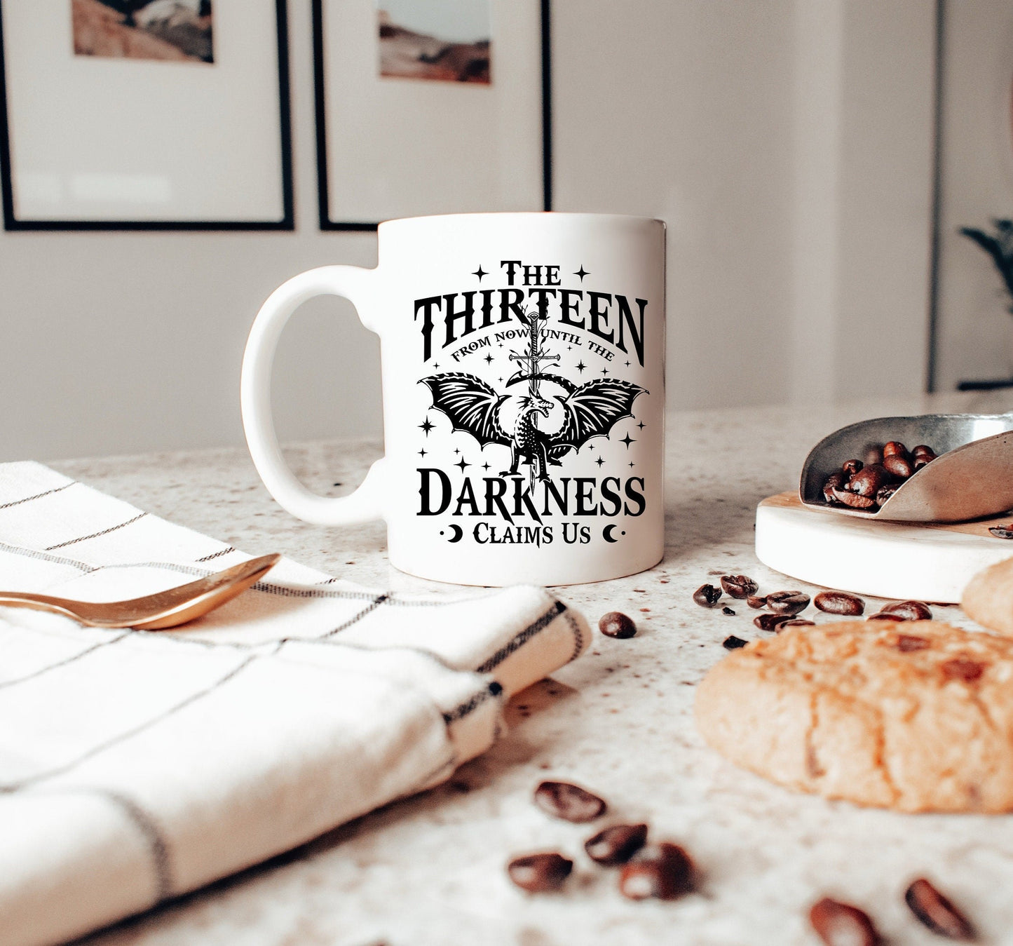 Throne of Glass Merch, SJM Universe, TOG, Bookish Gift, Coffee Mug for BookLover, Tea, Microwave Safe Mug, Large Ceramic Mug MGVLR04