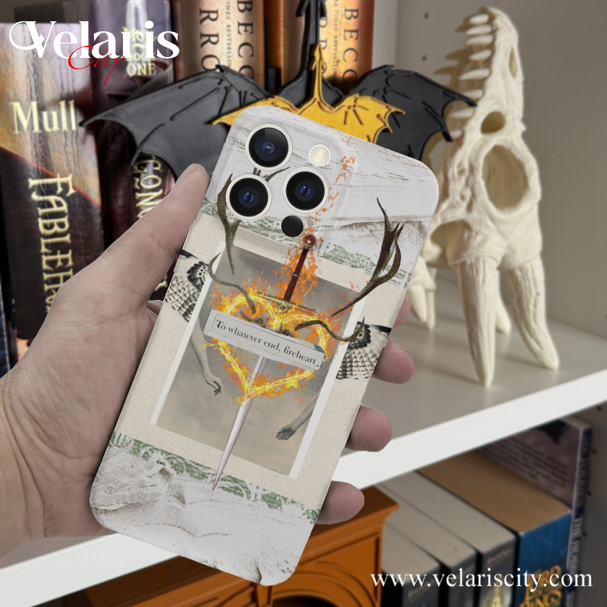 Phone Case Throne Of Glass "To whatever end, fireheart" Quote Inspried Velaris The City Phone Case Throne Of Glass "To whatever end, fireheart" Quote Inspried Velaris The City