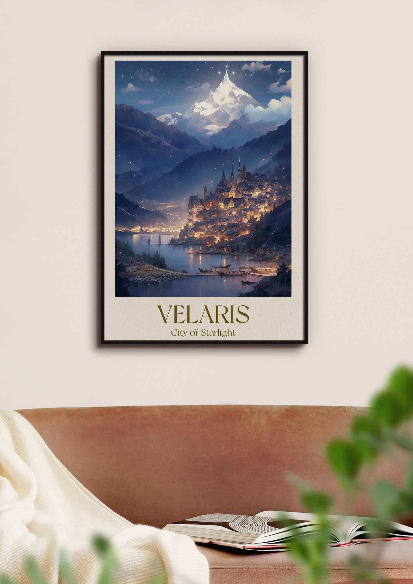 Velaris Poster, City of Starlight Poster, ACOTAR Wall Art, Night Court Poster, Sarah J Maas Book Decor, Fantasy Book Poster, Velaris Art Print VLRP26