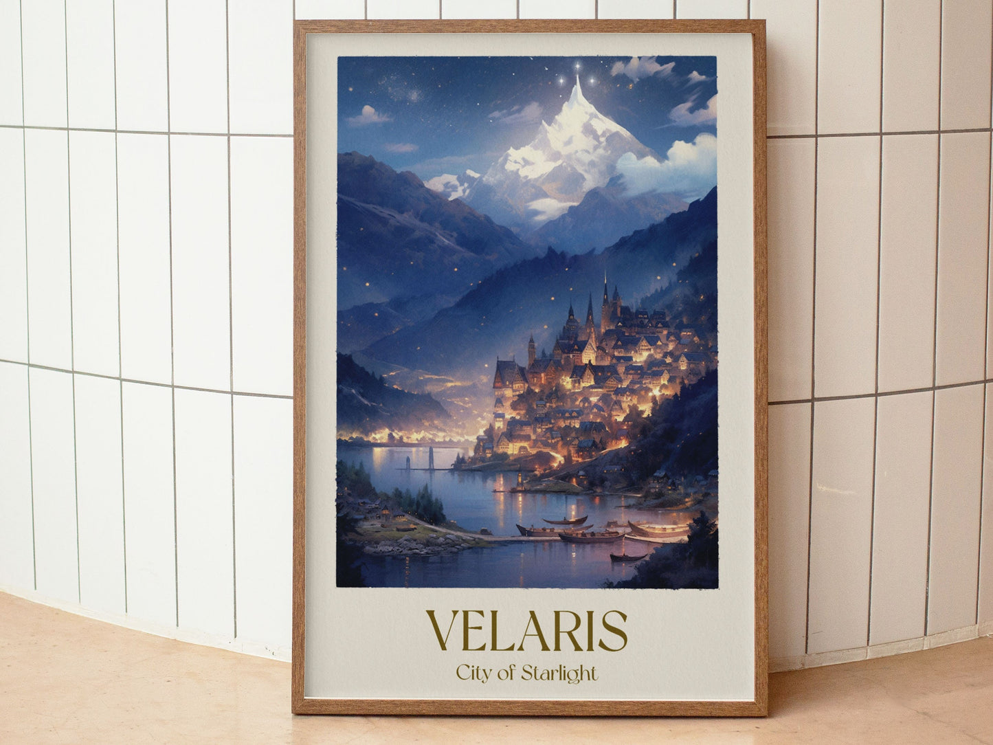 Velaris Poster, City of Starlight Poster, ACOTAR Wall Art, Night Court Poster, Sarah J Maas Book Decor, Fantasy Book Poster, Velaris Art Print VLRP26