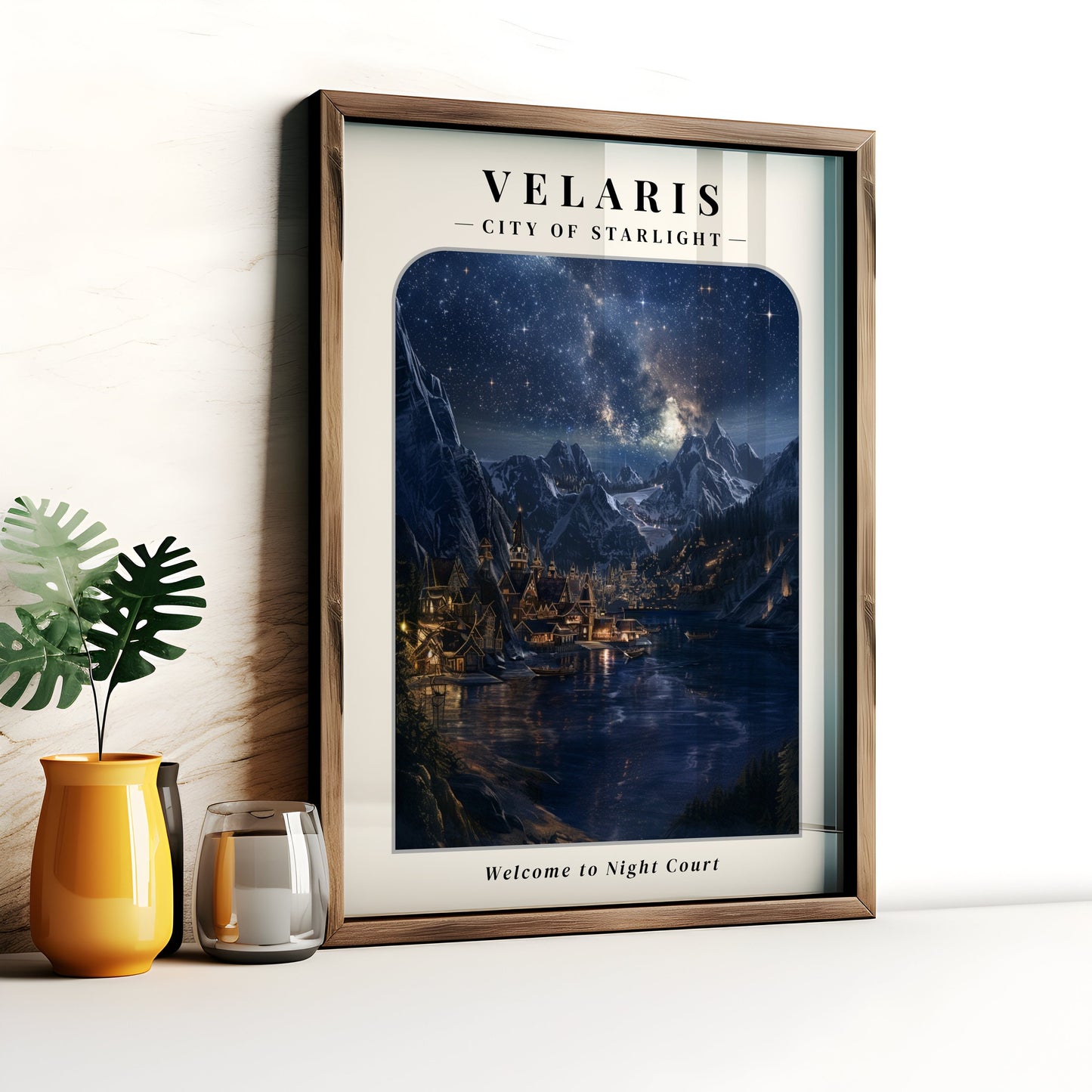 Velaris Digital Art Poster, Night Court, ACOTAR Poster, Velaris Poster, A Court of Thorns and Roses Art, Velaris Digital Print VLRP27