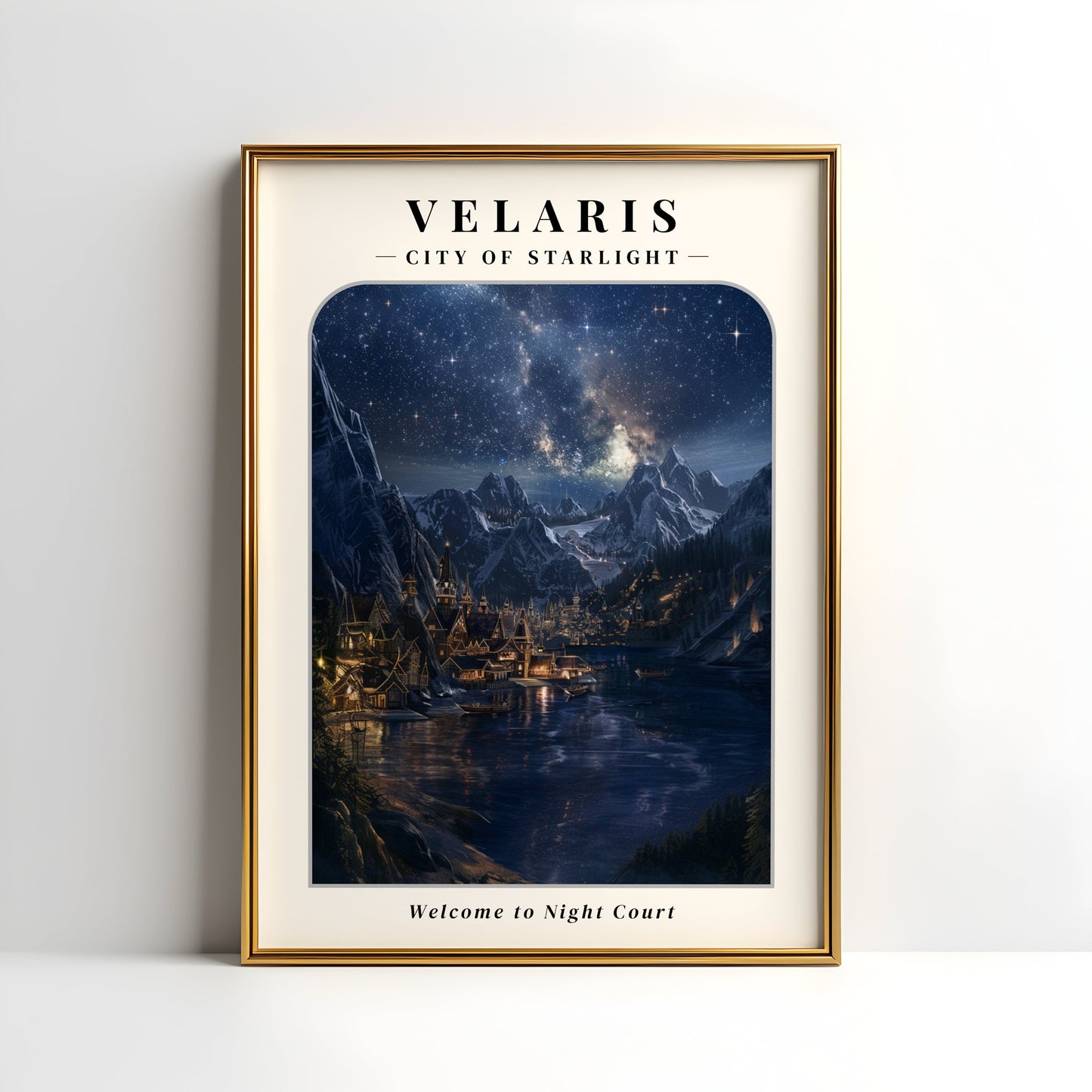 Velaris Digital Art Poster, Night Court, ACOTAR Poster, Velaris Poster, A Court of Thorns and Roses Art, Velaris Digital Print VLRP27