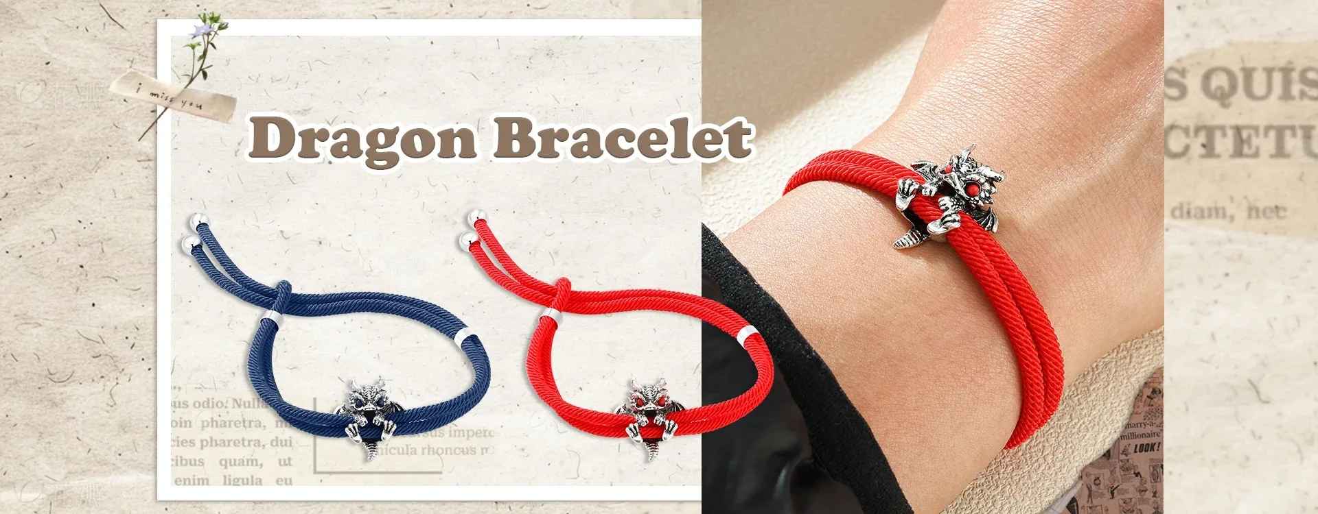 Vintage, Red Rope, Alloy Dragon, Bracelet Bangle, for Men, for Women, New Couple, Adjustable, Handwoven Bracelet, Good Luck, Lucky Jewelry, Gifts