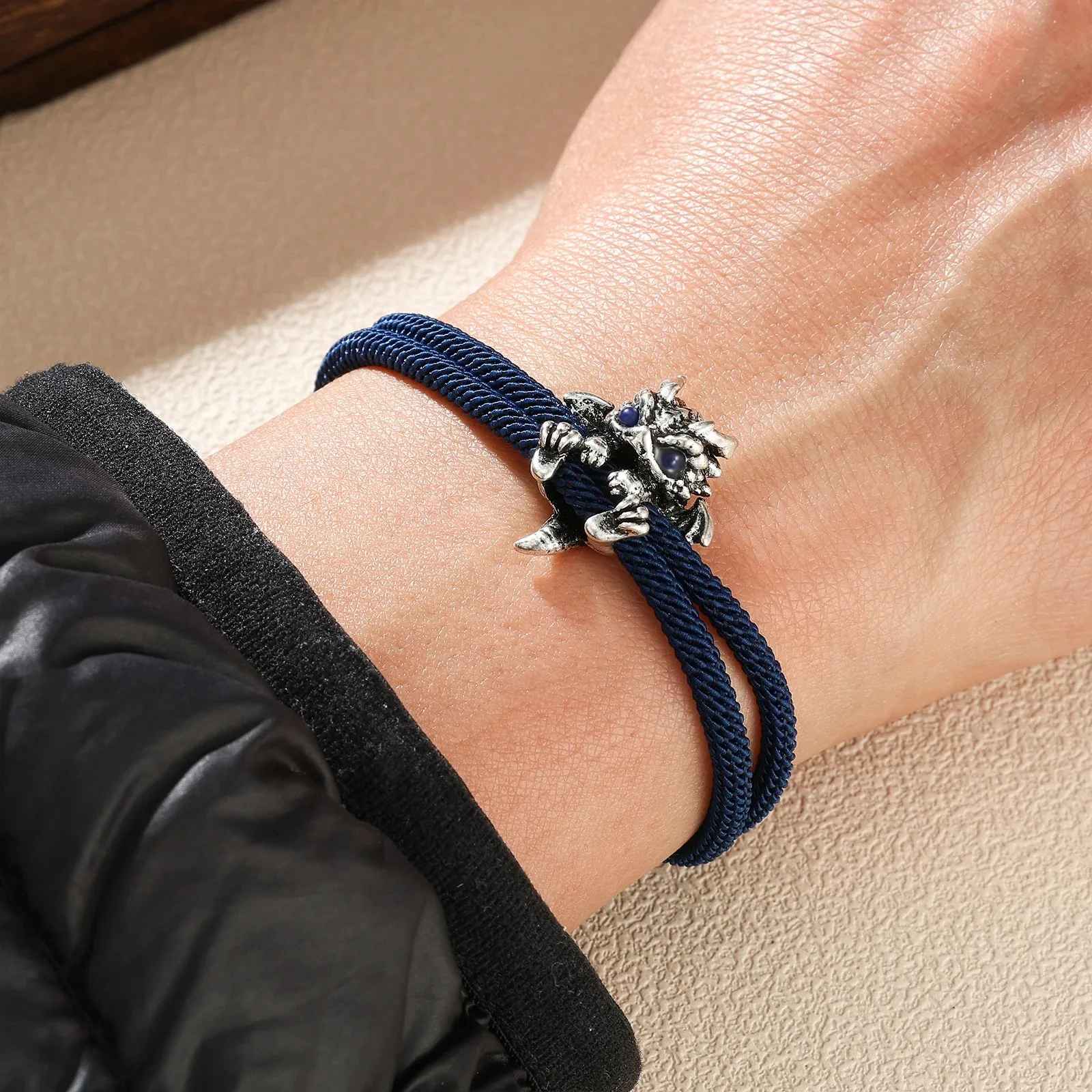 Vintage, Red Rope, Alloy Dragon, Bracelet Bangle, for Men, for Women, New Couple, Adjustable, Handwoven Bracelet, Good Luck, Lucky Jewelry, Gifts