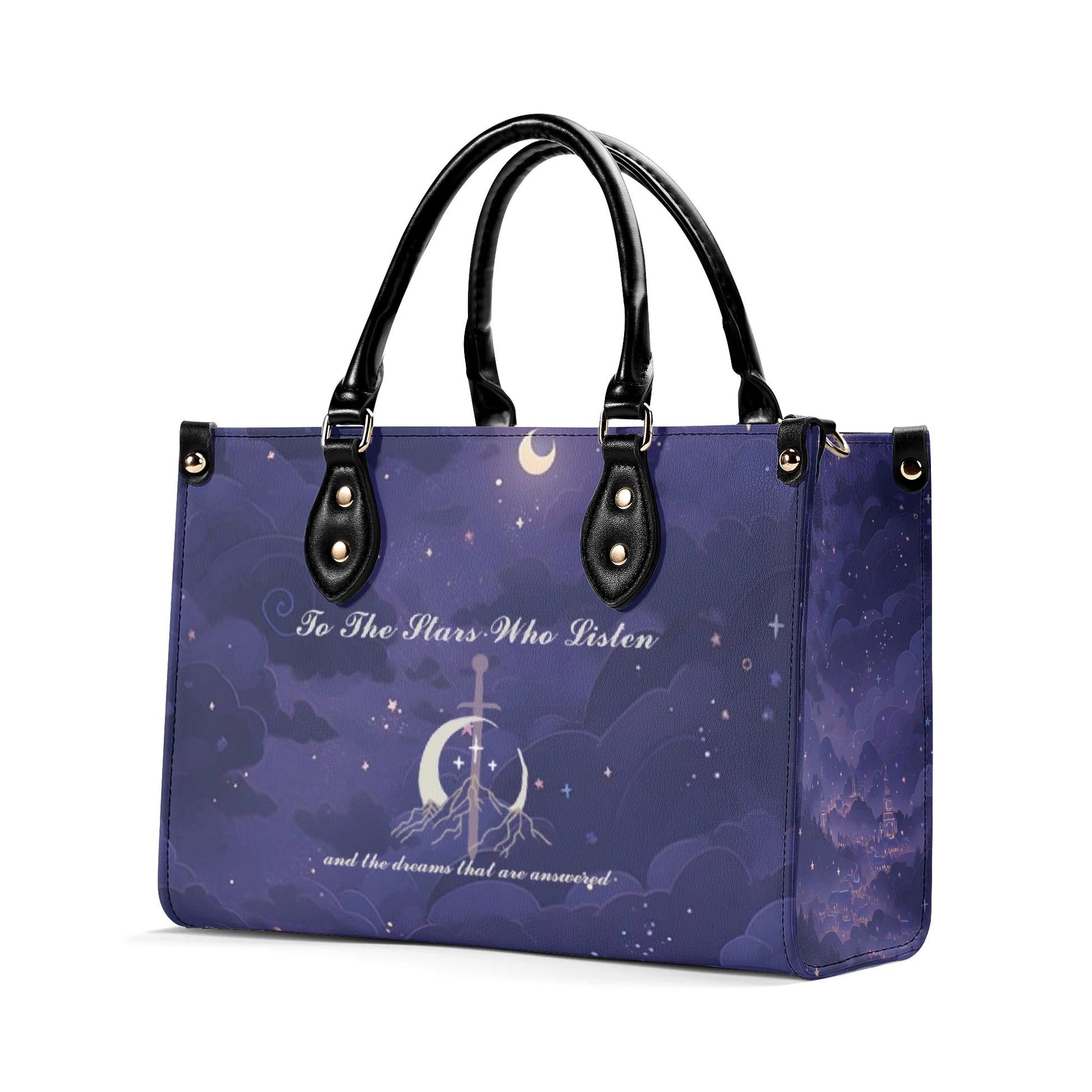 ACOTAR -Velaris Quote  Inspired  Leather Bag, ACOTAR Inspired Bag, Personalized Leather Bag, Fantasy Leather Handbag, Perfect Gift for Women. HBVLR48