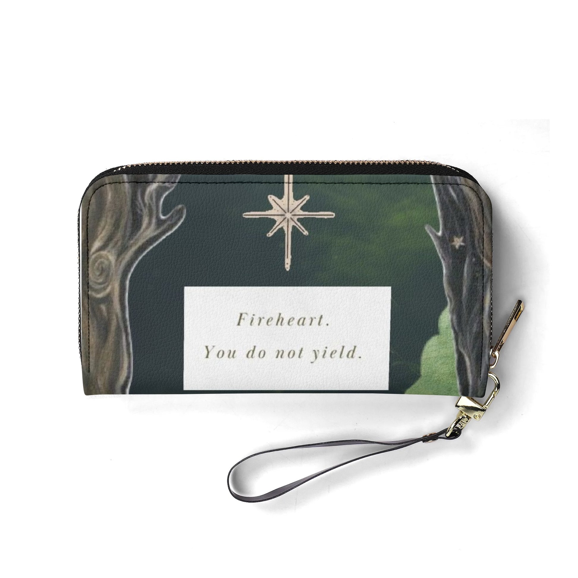 Fire Heart, You do not yield Inspired Leather Bag, Fourth Wing Inspired Bag, Personalized Leather Bag, Fantasy Leather Handbag, Perfect Gift for Women. HBVLR46