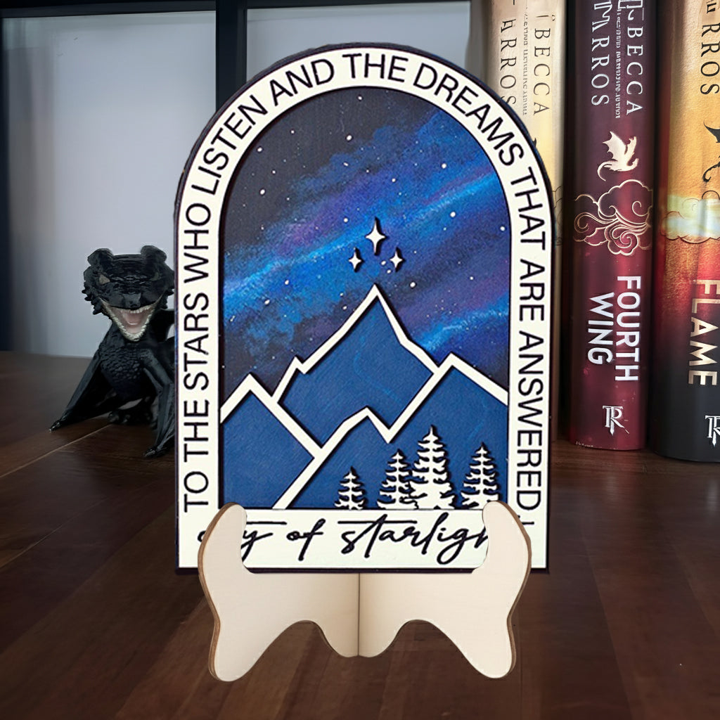 City of Starlight Sign, ACOTAR, Spicy Booktok Sign, Booktok sign, smut reader, Booktok merch, ACOTAR Sign, Bookshelf Decor, Bookshelf Sign