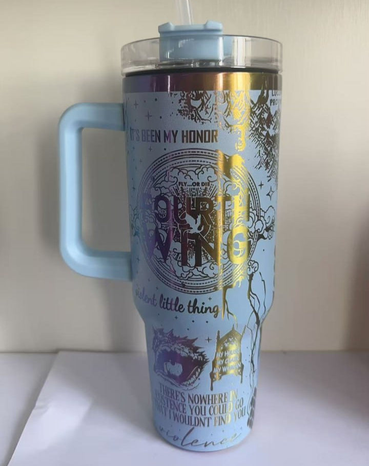 Fourth Wing Tumbler 30oz/40oz, The Empyrean Tumbler, Basgiath War College Tumbler. VLR52