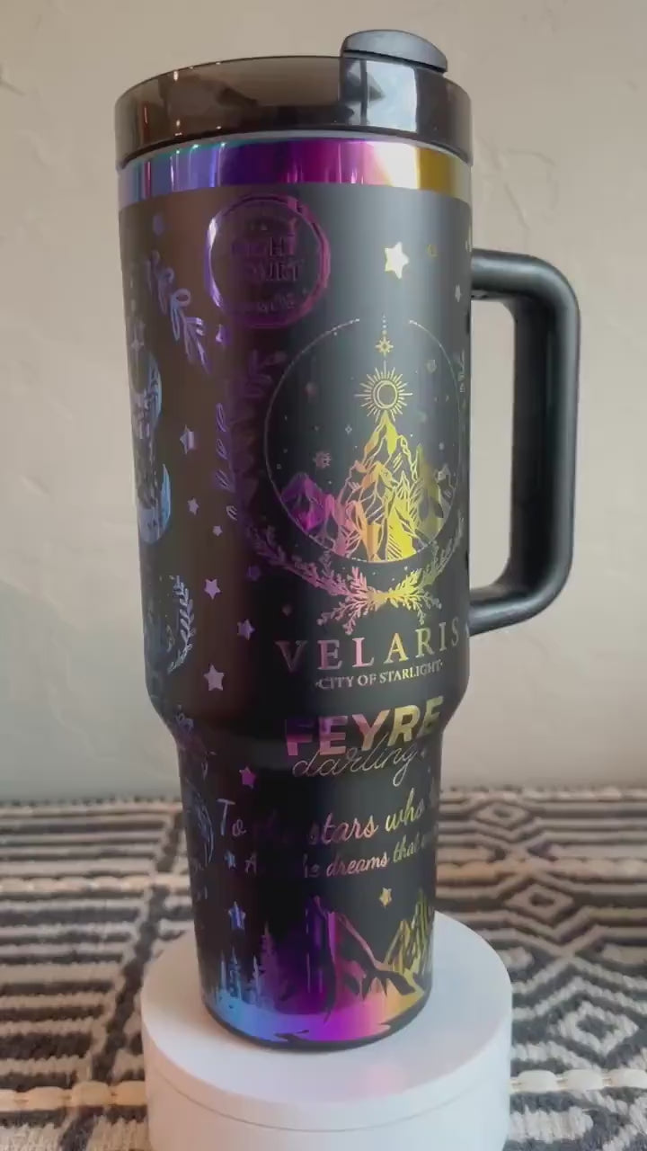 Velaris City of Starlight Tumbler 30oz/40oz, Feyre Darling Tumbler, Bookish Gift. VLR03