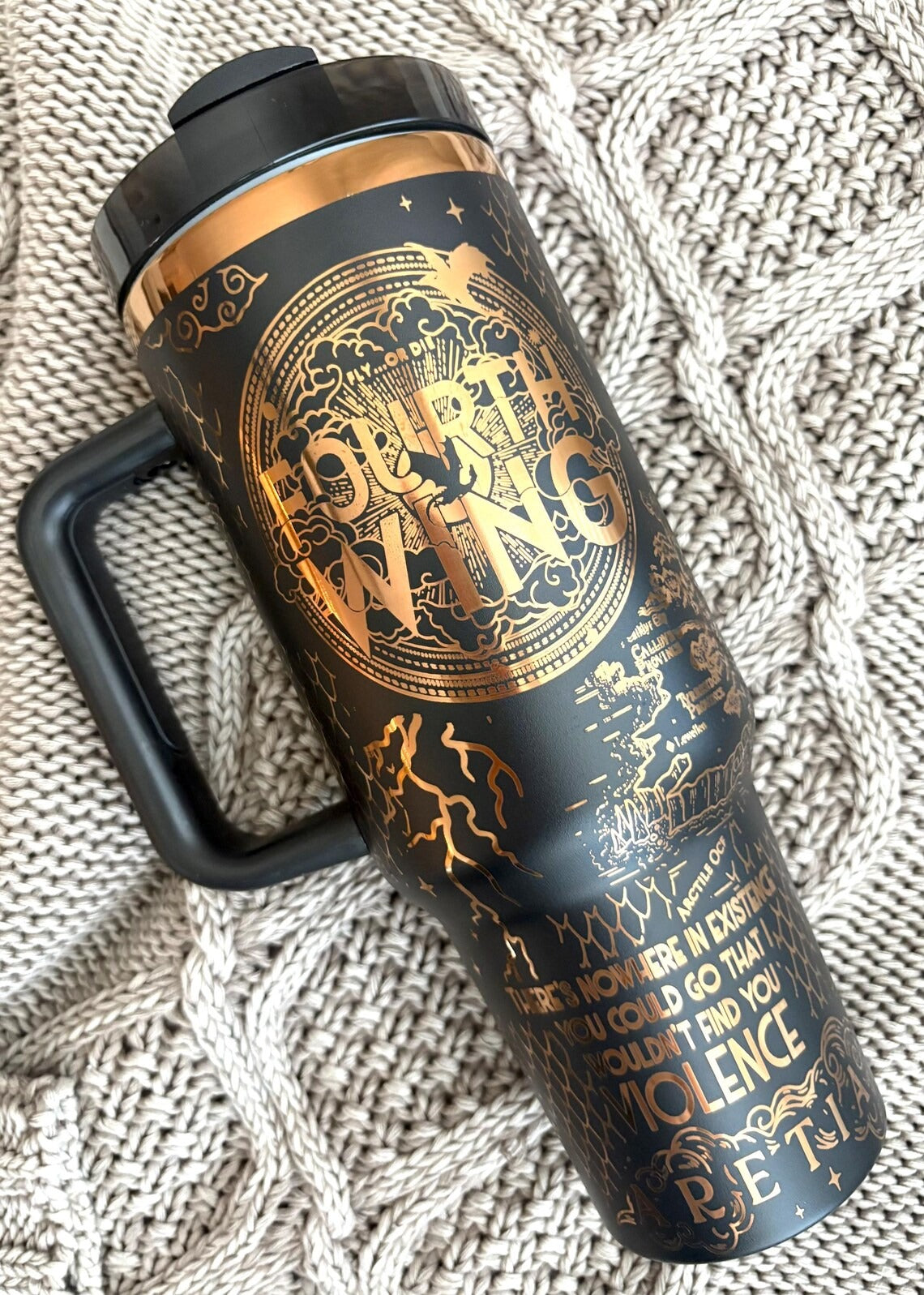 Fourth Wing Tumbler 30oz/40oz, The Empyrean Tumbler, Basgiath War College Tumbler. VLR53