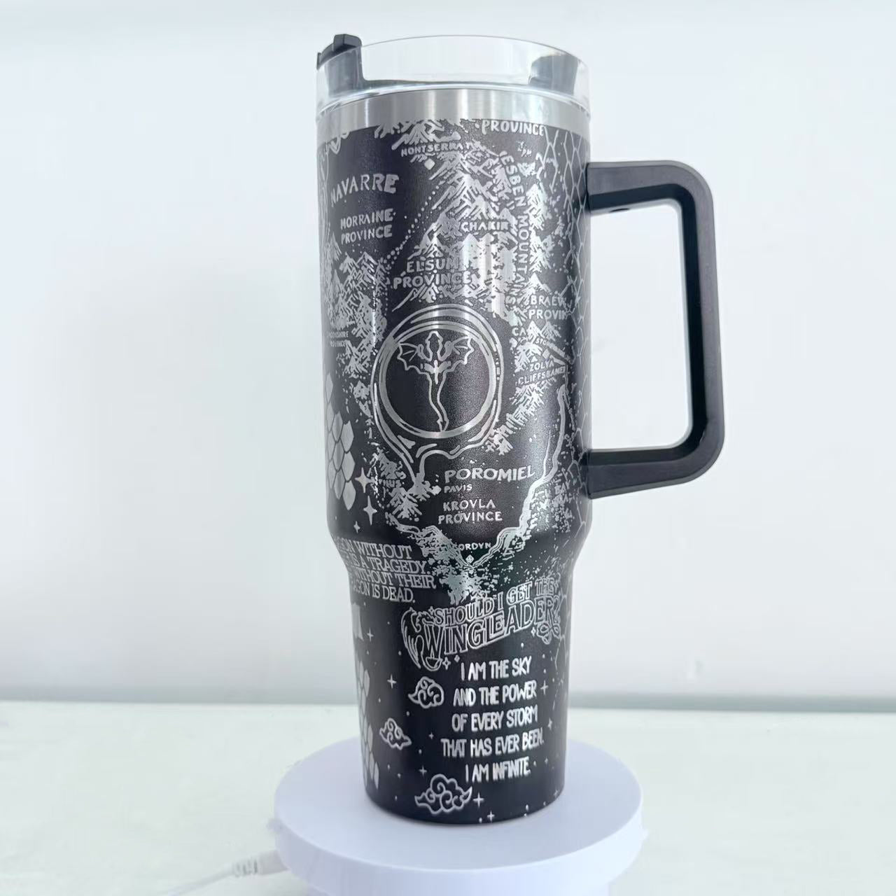 Fourth Wing Tumbler 30oz/40oz, The Empyrean Tumbler, Basgiath War College Tumbler. VLR52
