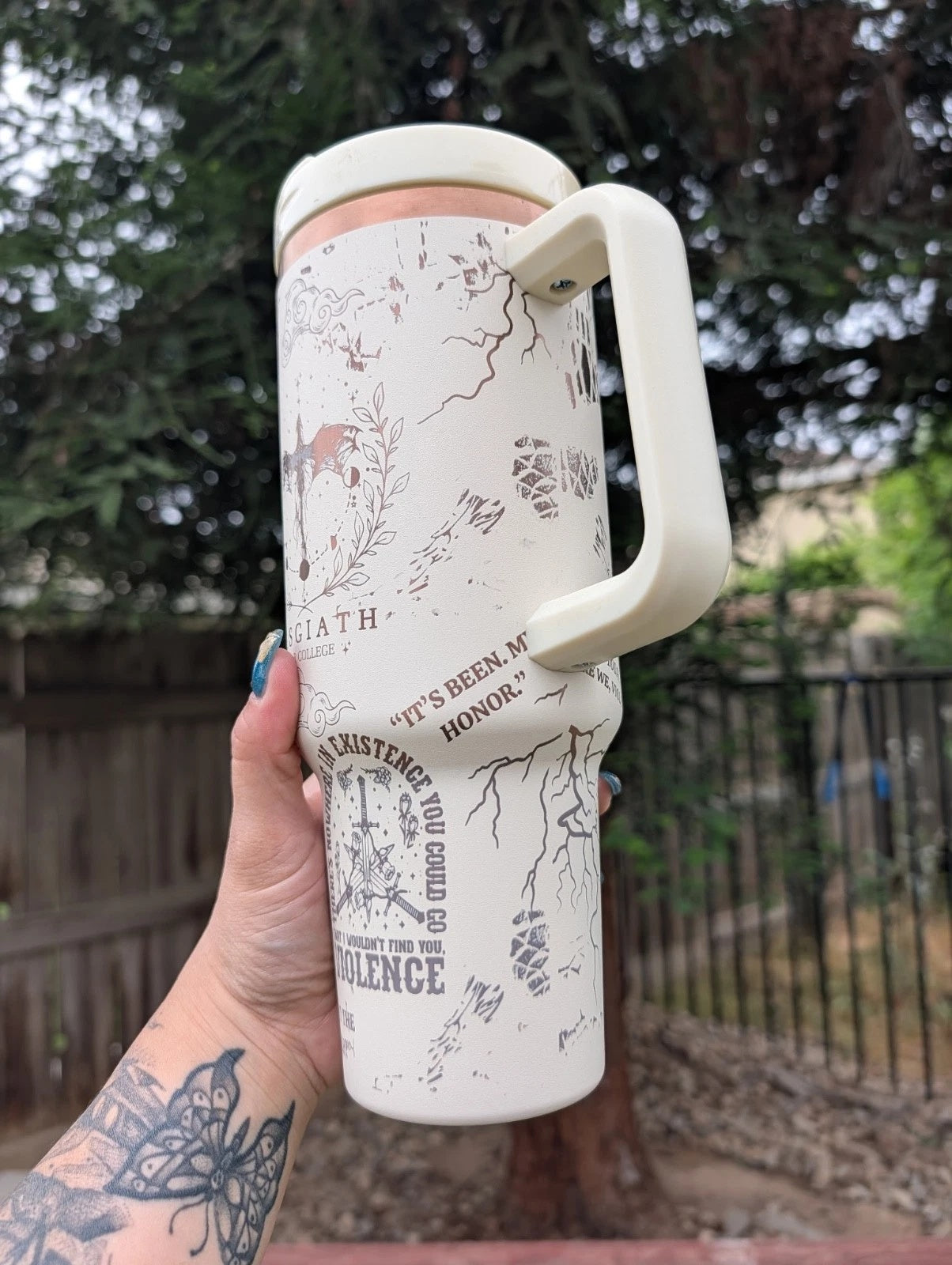 Fourth Wing 30oz/40oz Stainless Steel Tumbler, The Empyrean Tumbler, Basgiath Dragon Tumbler, VLR60