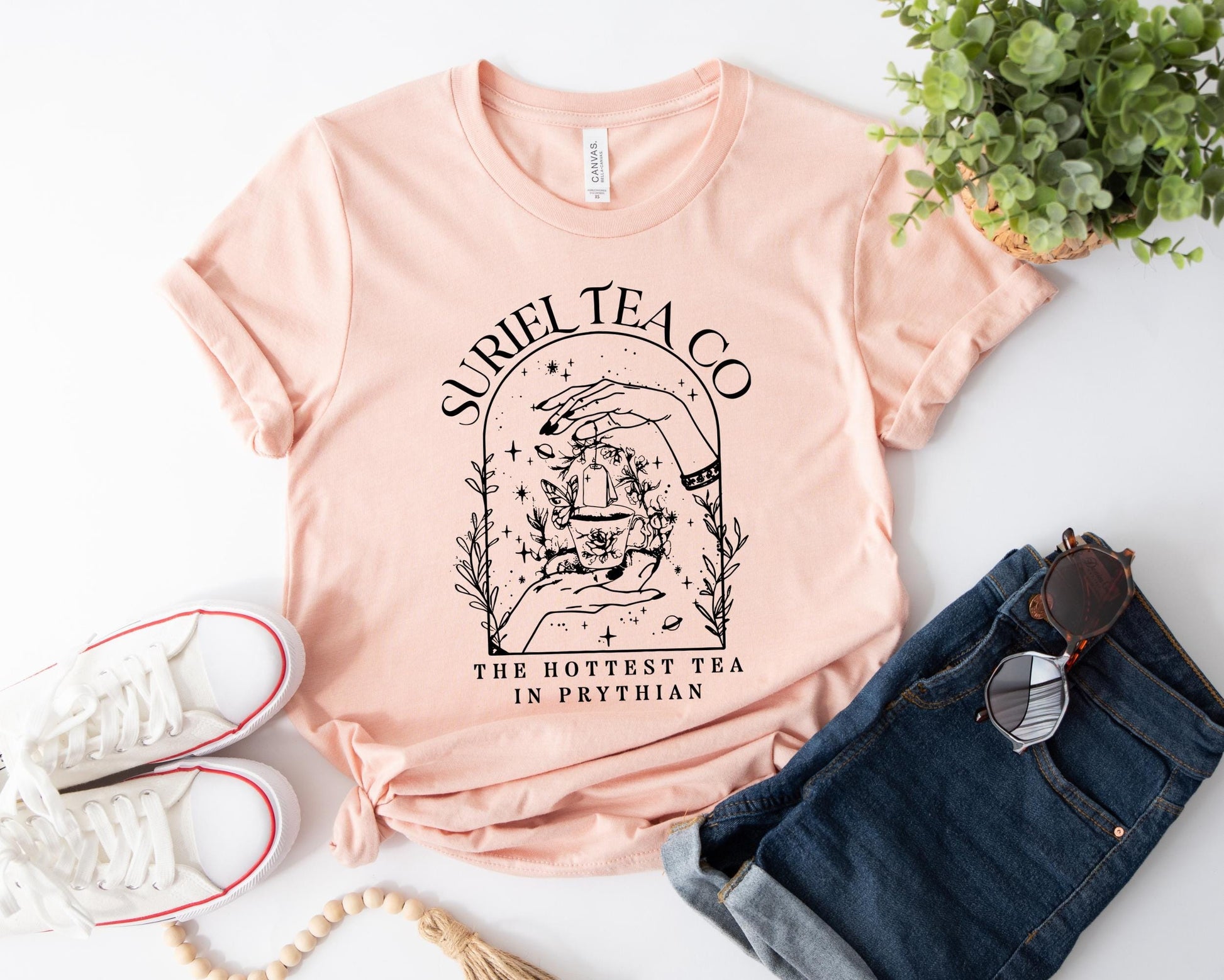 Comfort Colors Suriel Tea Co Shirt, A Court Of Thorns And Roses Shirt, Bookish Shirt, Suriel Tea Tshirt, Book Lover T-Shirt, Acotar Shirt CFVLR34