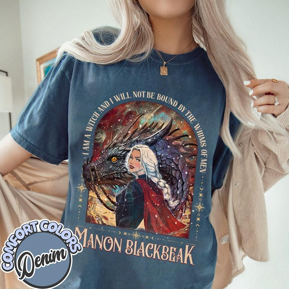 I Am a Witch and I Will Not Be Bound by the Whims of Men Comfort Colors Shirt, Throne of Glass Shirt, Bookish Shirt, Fantastic Reader Shirt CFVLR71