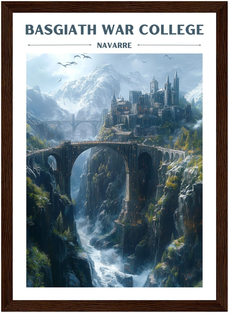 Basgiath War College Poster,  Fourth Wing Fan Art Print, The Empyrean Poster, Rebecca Yarros Poster, Gift For Fan VLRP01