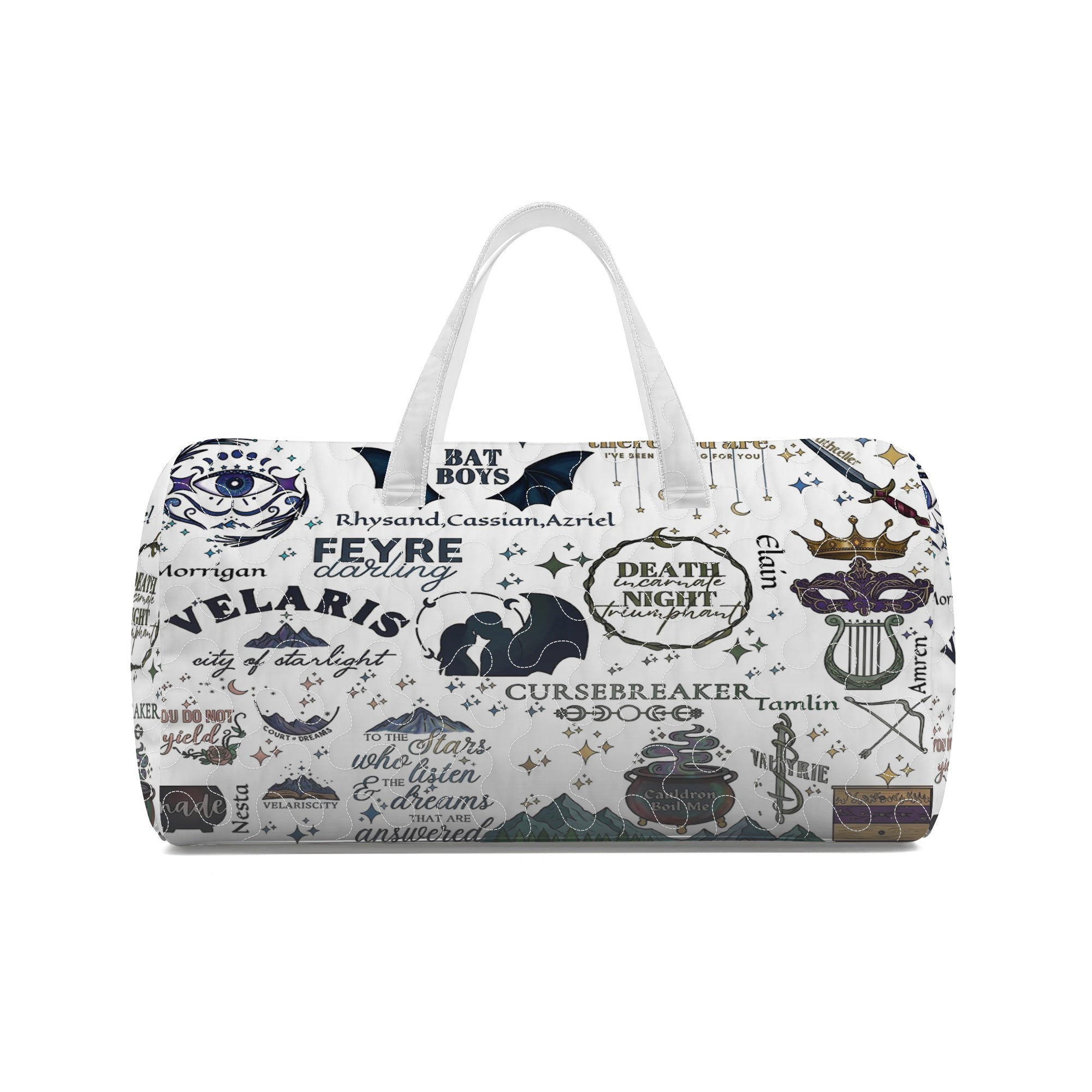 Velaris ACOTAR Duffle Bag, Night Court Travel Bag, Feyre Rhysand Bookish Weekender Bag, Fantasy Overnight Bag, Reader Gift, QTBVLR10
