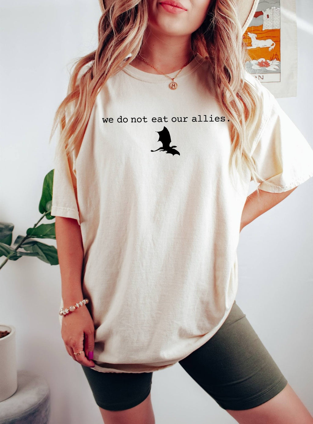 We Do Not Eat Our Allies Comfort Colors Shirt, Fourth Wing Shirt, Basgiath War College Shirt. CFVLR07