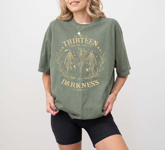 Retro The Thirteen Throne Of Glass Comfort Colors® Shirt, From Darkness Claim Us Tshirt, Bookish Gift, Fantastic Reader Sweatshirt CFVLR80