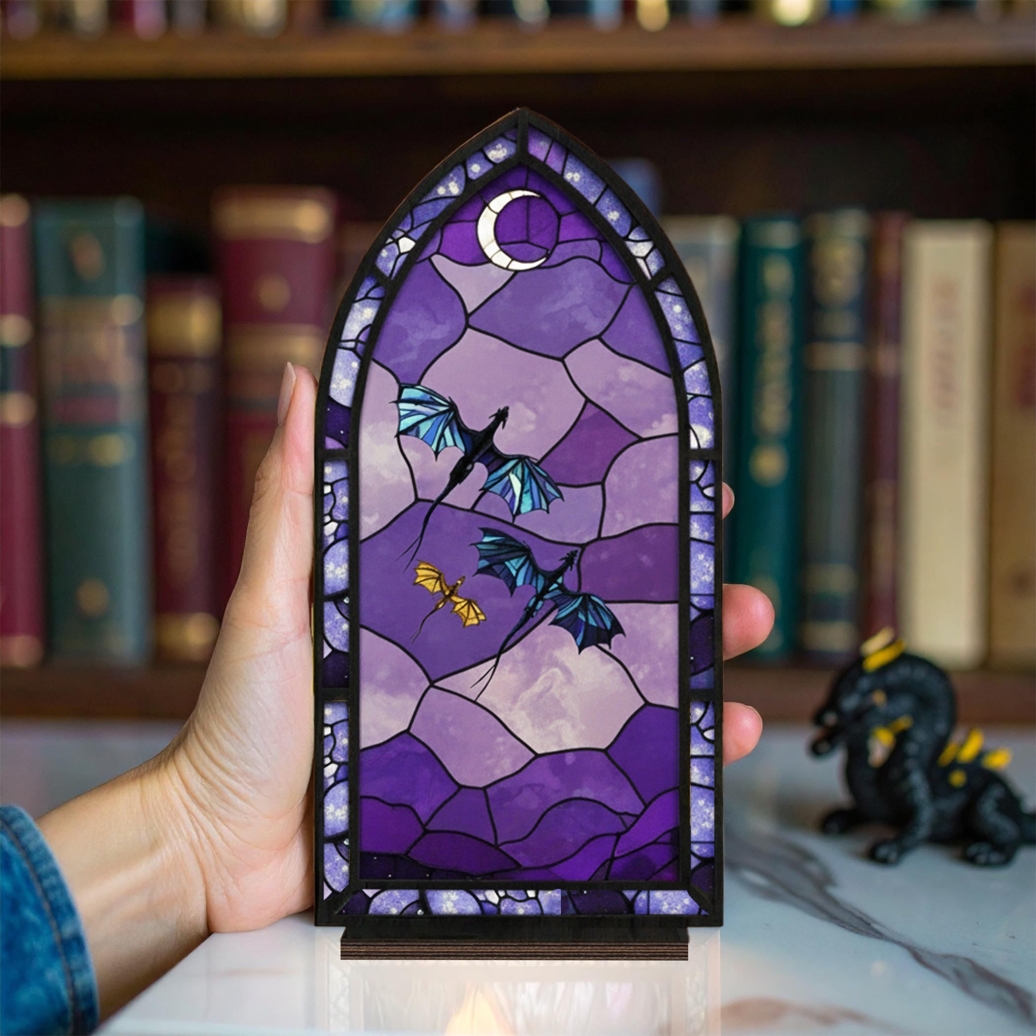 Fourth Wing Dragon Book Nook, Tairn, Andarma, Sgaeyl Fantasy Bookshelf Insert Decor Gift, Bookish Gift, Fantasy Collectible BNVLR09