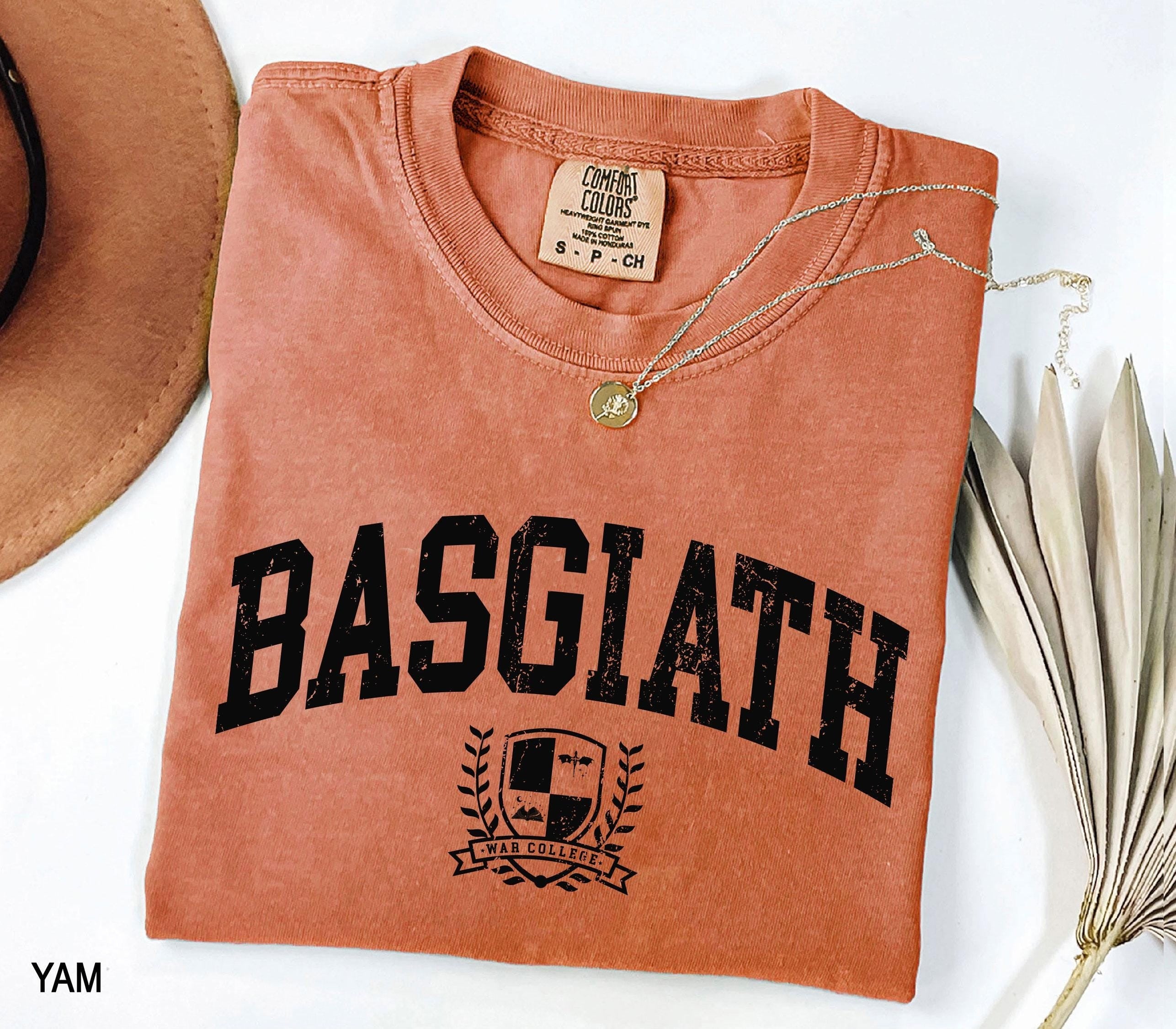 Comfor Colors Basgiath War College t-shirt, Fourth Wing Shirt, Violet Sorrengail, Bookish Shirt, Xaden Riorson, Gifts For Readers, Dragon Rider Shirt CFVLR24