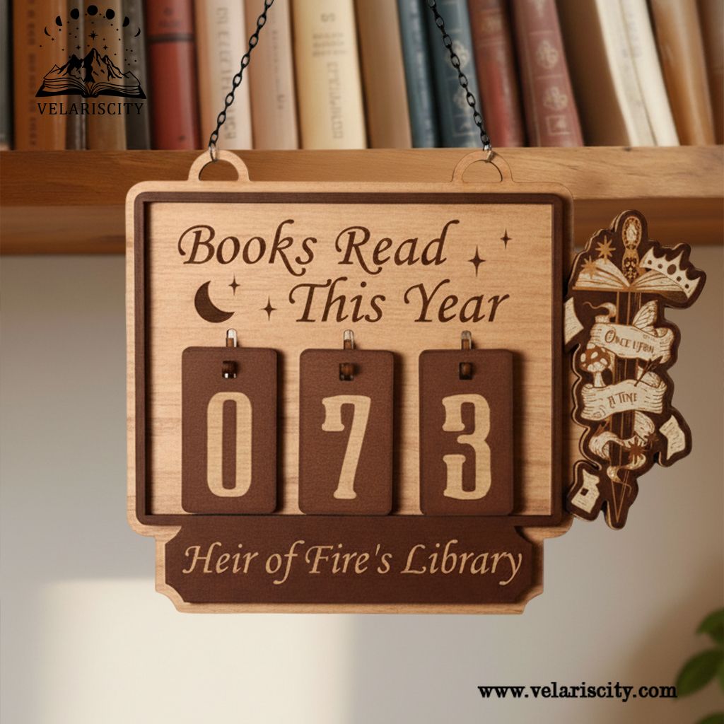 Throne Of Glass Book Tracker Sign, Heir of Fire Book Decor, Throne of Glass Decor, Fantasy Bookish Wall Sign, Book Lover Gift, Wooden Sign BTVLR10