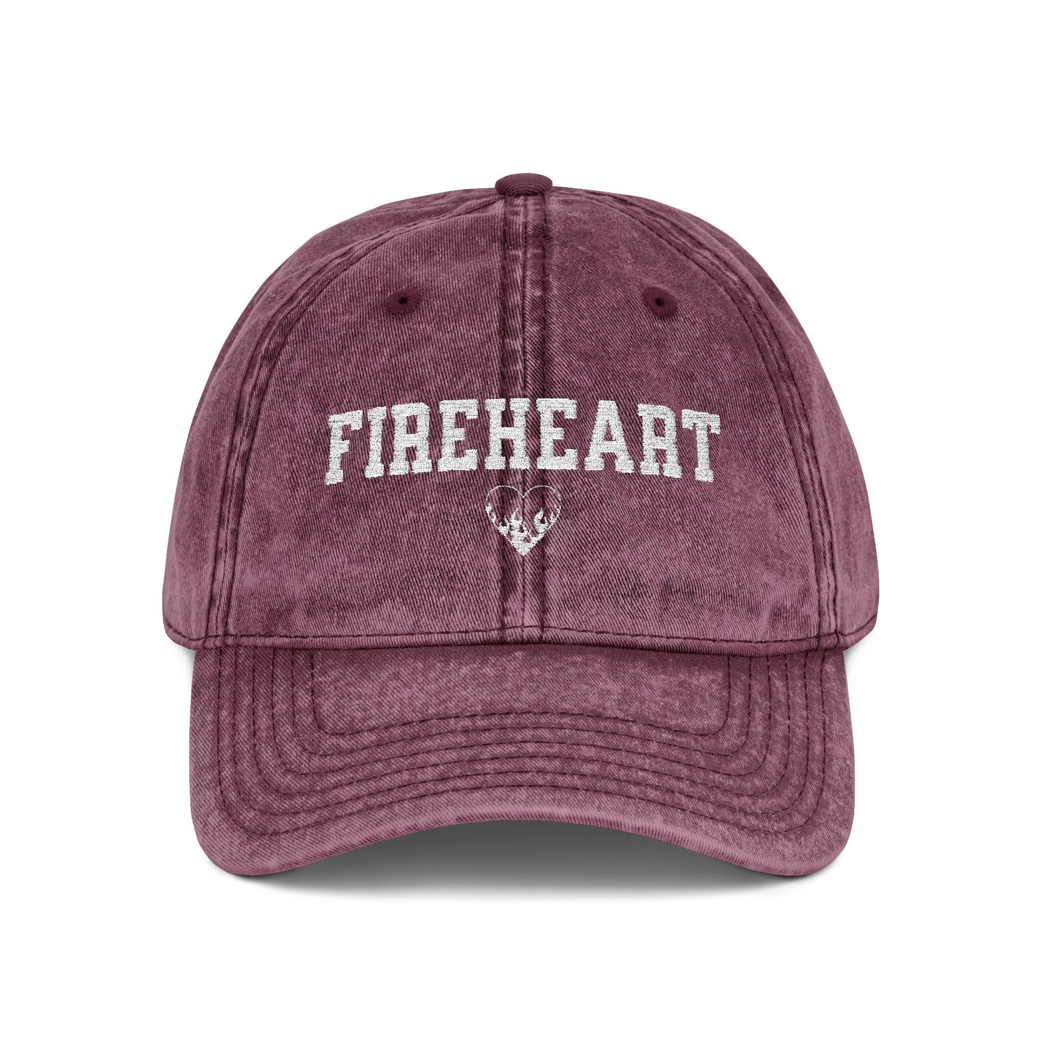Throne of Glass Fireheart Vintage Embroidered Dad Hat, Fire Heart Hat, Bookish Gift for Her, Bookworm Cap VLRH04