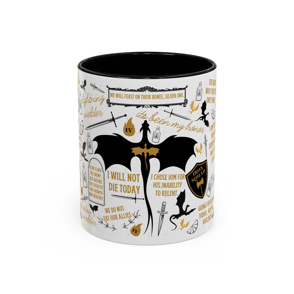 Fourth Wing Quote Mug Fantasy Bookish Gift, Basgiath Coffee Mug, Ceramic Mug, Dragon Rider Coffee Cup, Violet Sorrengail MGVLR10