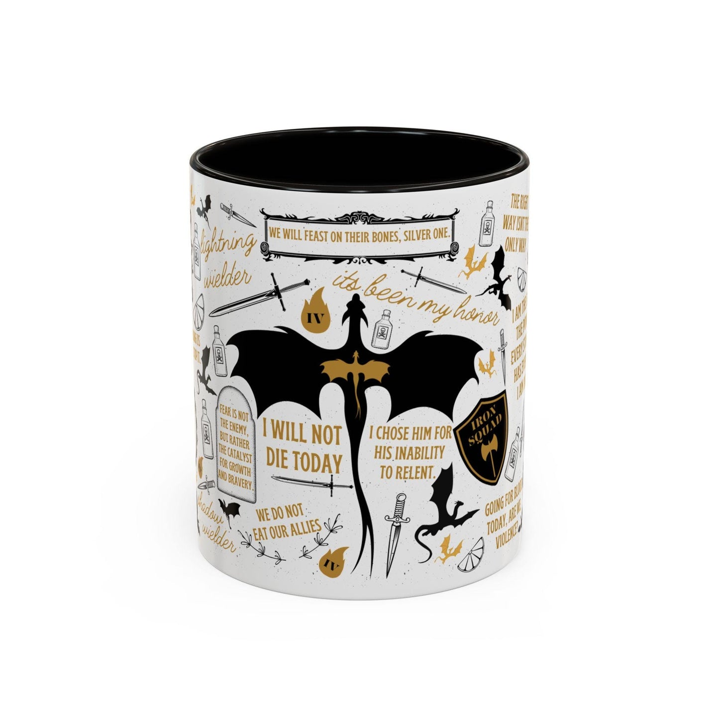 Fourth Wing Quote Mug Fantasy Bookish Gift, Basgiath Coffee Mug, Ceramic Mug, Dragon Rider Coffee Cup, Violet Sorrengail MGVLR10