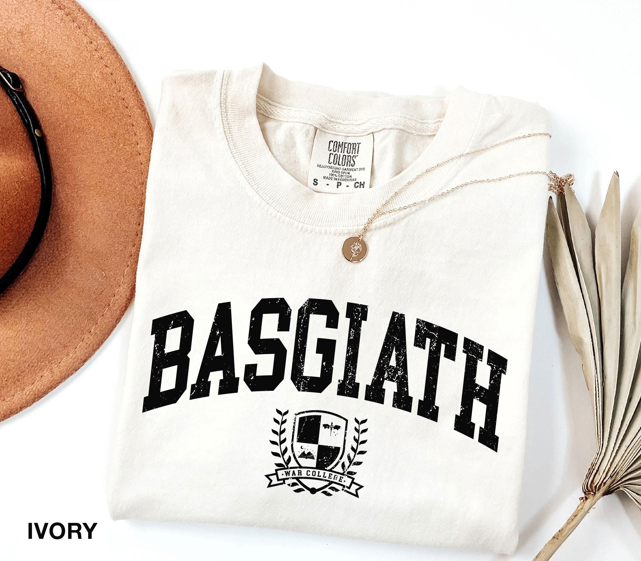 Comfor Colors Basgiath War College t-shirt, Fourth Wing Shirt, Violet Sorrengail, Bookish Shirt, Xaden Riorson, Gifts For Readers, Dragon Rider Shirt CFVLR24