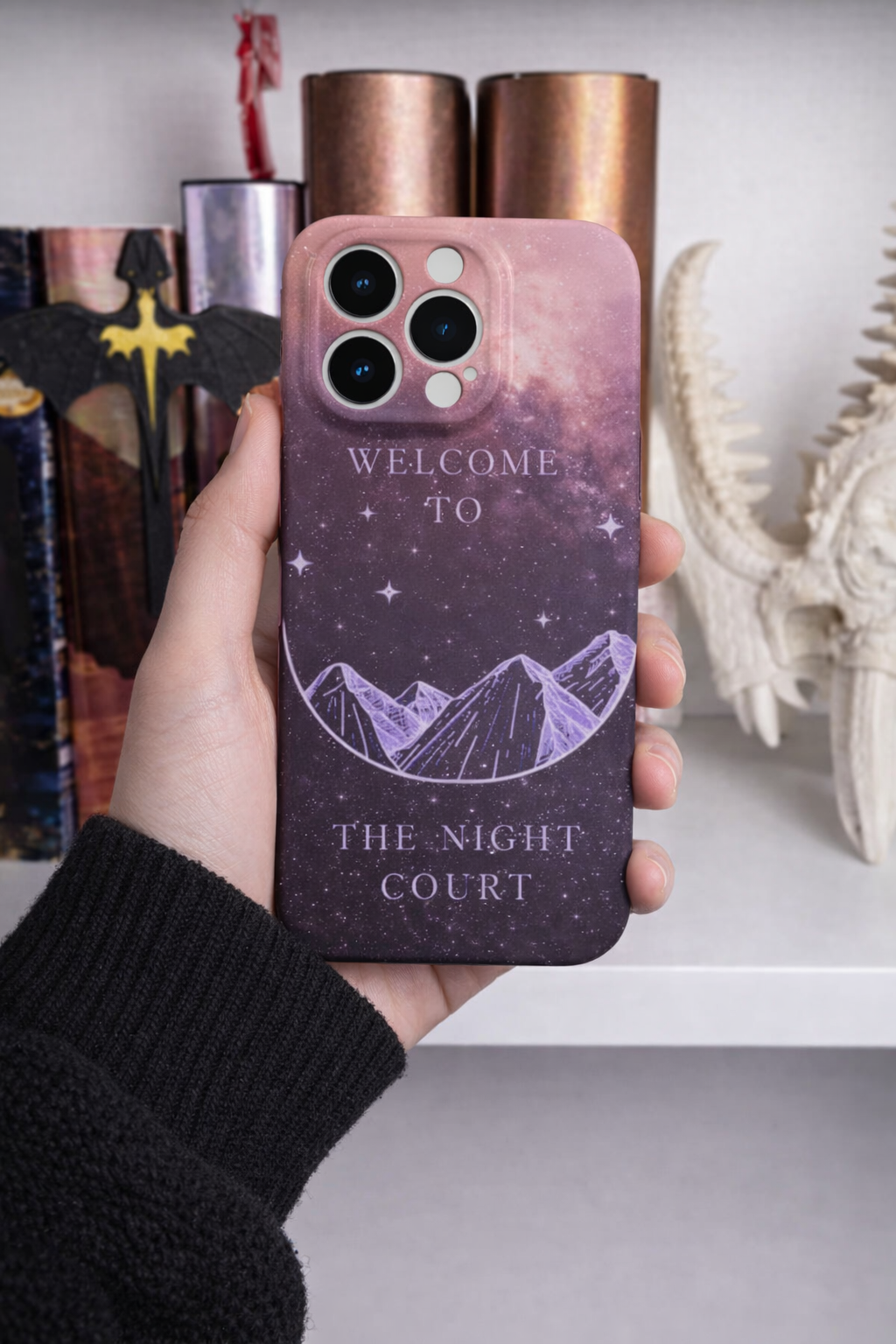 Velaris City Phone Case, Welcome to the Night Court Design, Fantasy Night Sky Artwork, A Court of Thorns and Roses Inspired PCVLR84