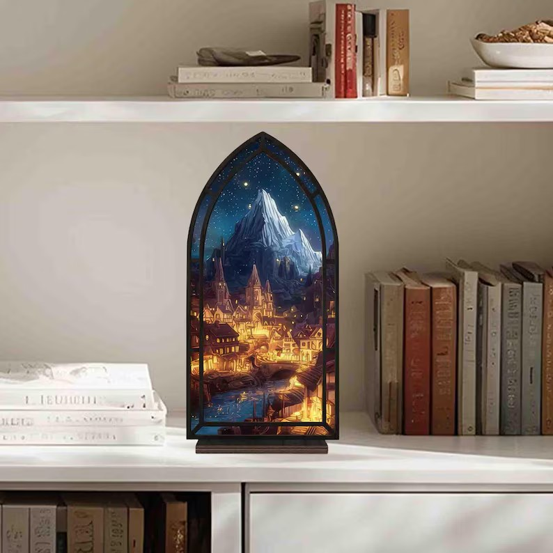 Velaris ACOTAR Book Nook, Night Court Book Nook, Fantasy Bookshelf Decor, Book Lover Gift, Reader Gift BNVLR34