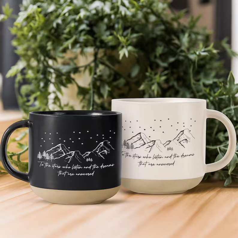 ACOTAR Cup, Velaris Pottery  Mug, City of Starlight Mug, Sarah J Maas Coffee Mug, Gift for SJM Lover, Smut Reader Mug, To the Stars Who Listen Merch