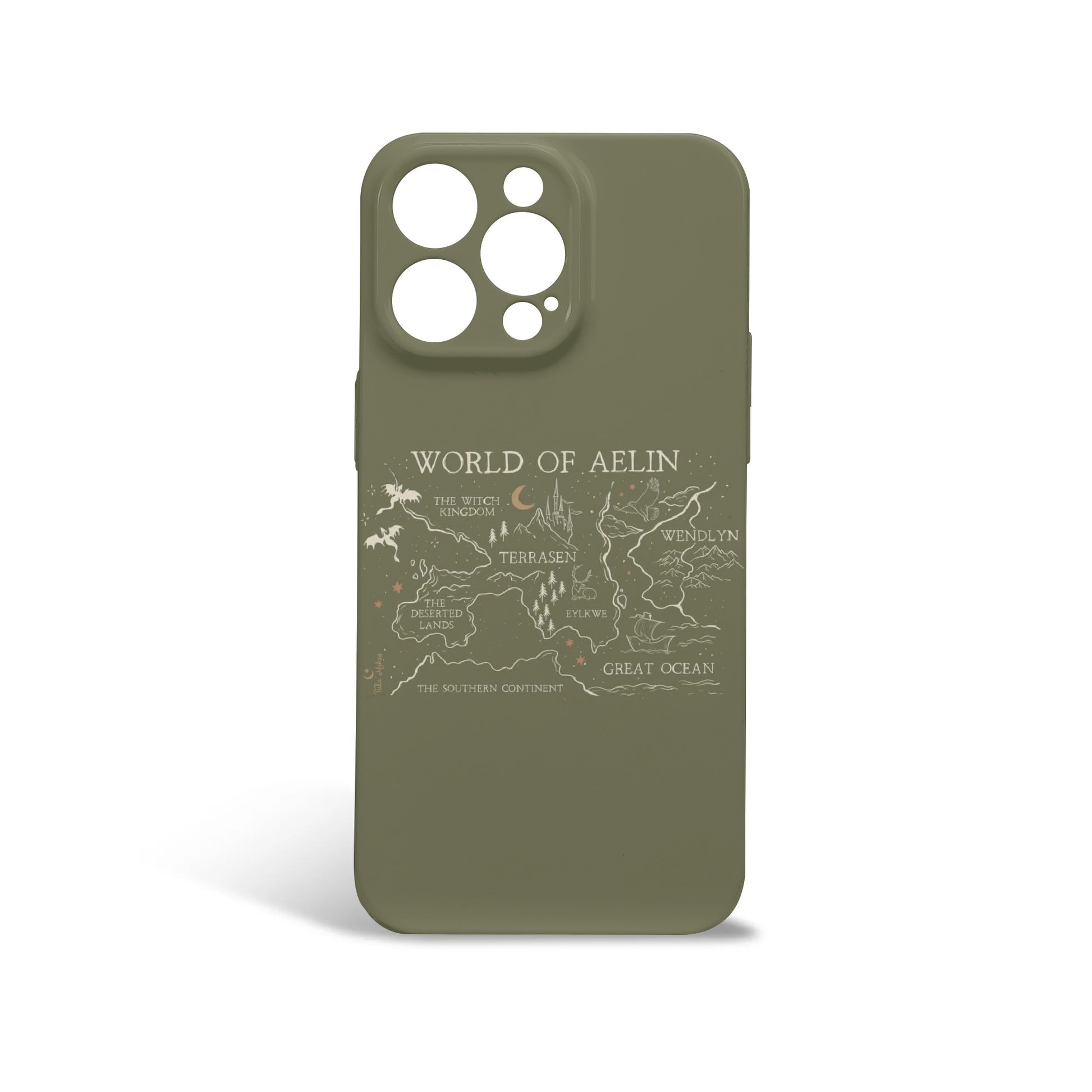 World of Aelin Phone Case - Terrasen Fantasy Map Inspired iPhone Cover, Throne of Glass Book Lover Gift PCVLR10